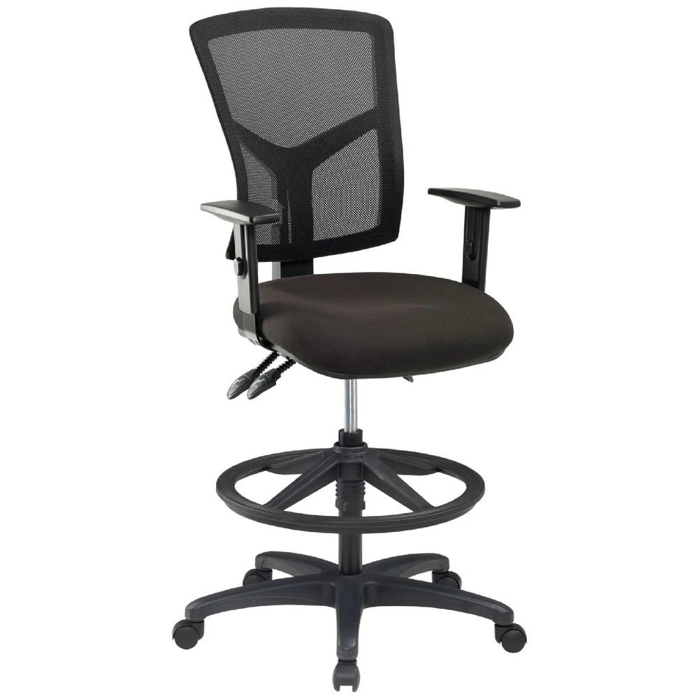 1 Matrix Mesh 2 Drafting Chair With Arms Black Drafting Chairs, 1 of 5