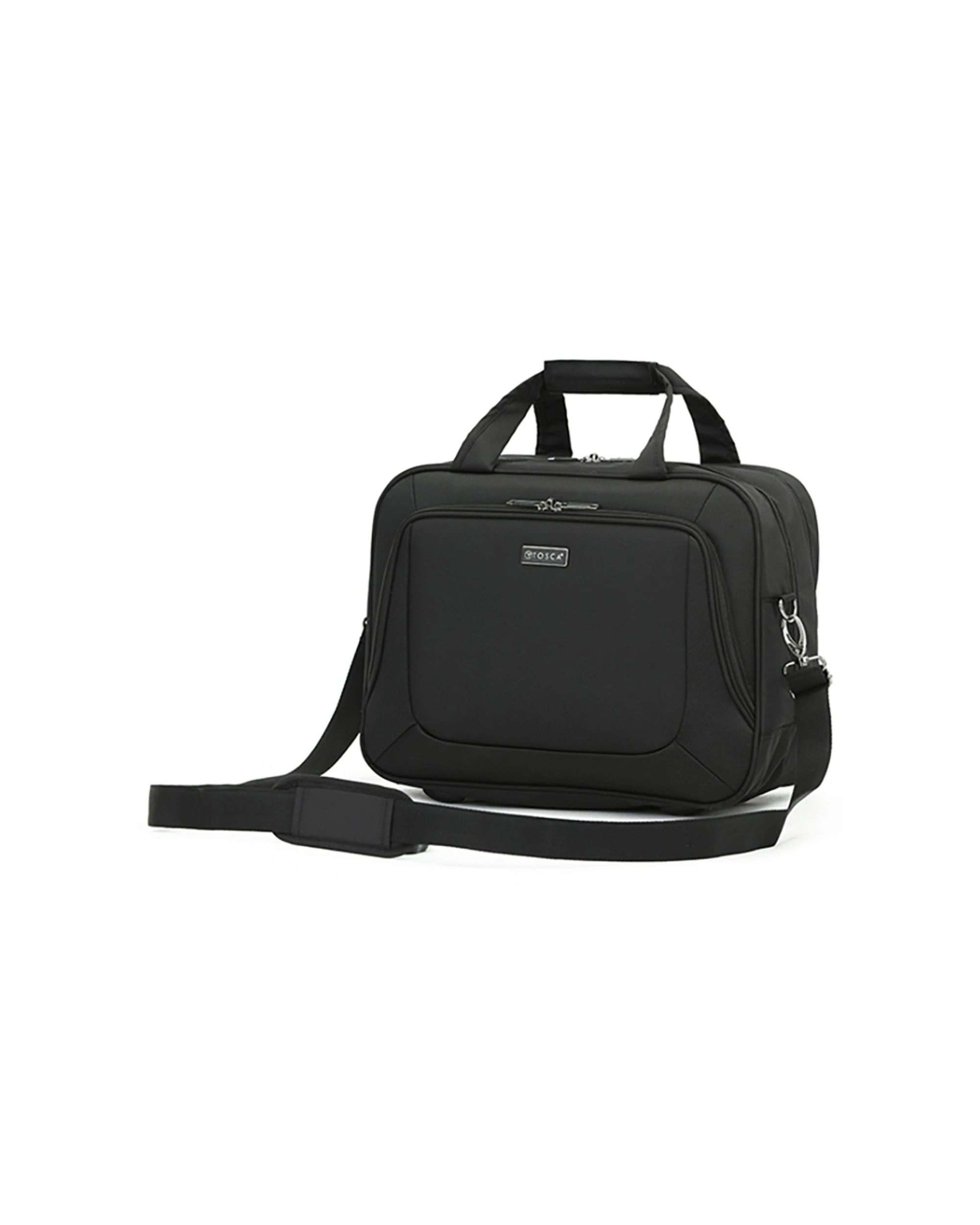 1 Tosca Oakmont Tote Travel Hand Carry Bag - Black, 1 of 3