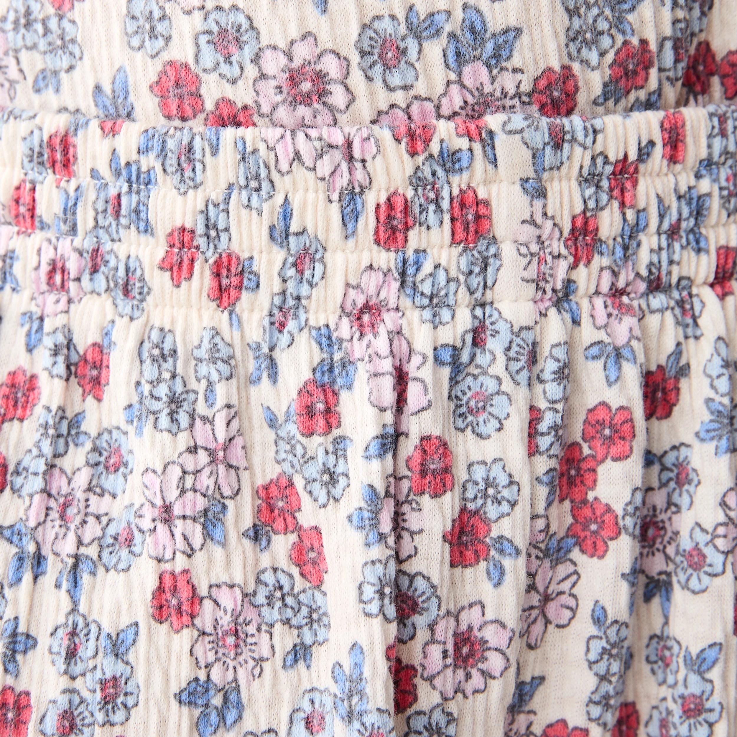 3 Print Crinkle Shorts Bge Floral, 3 of 6