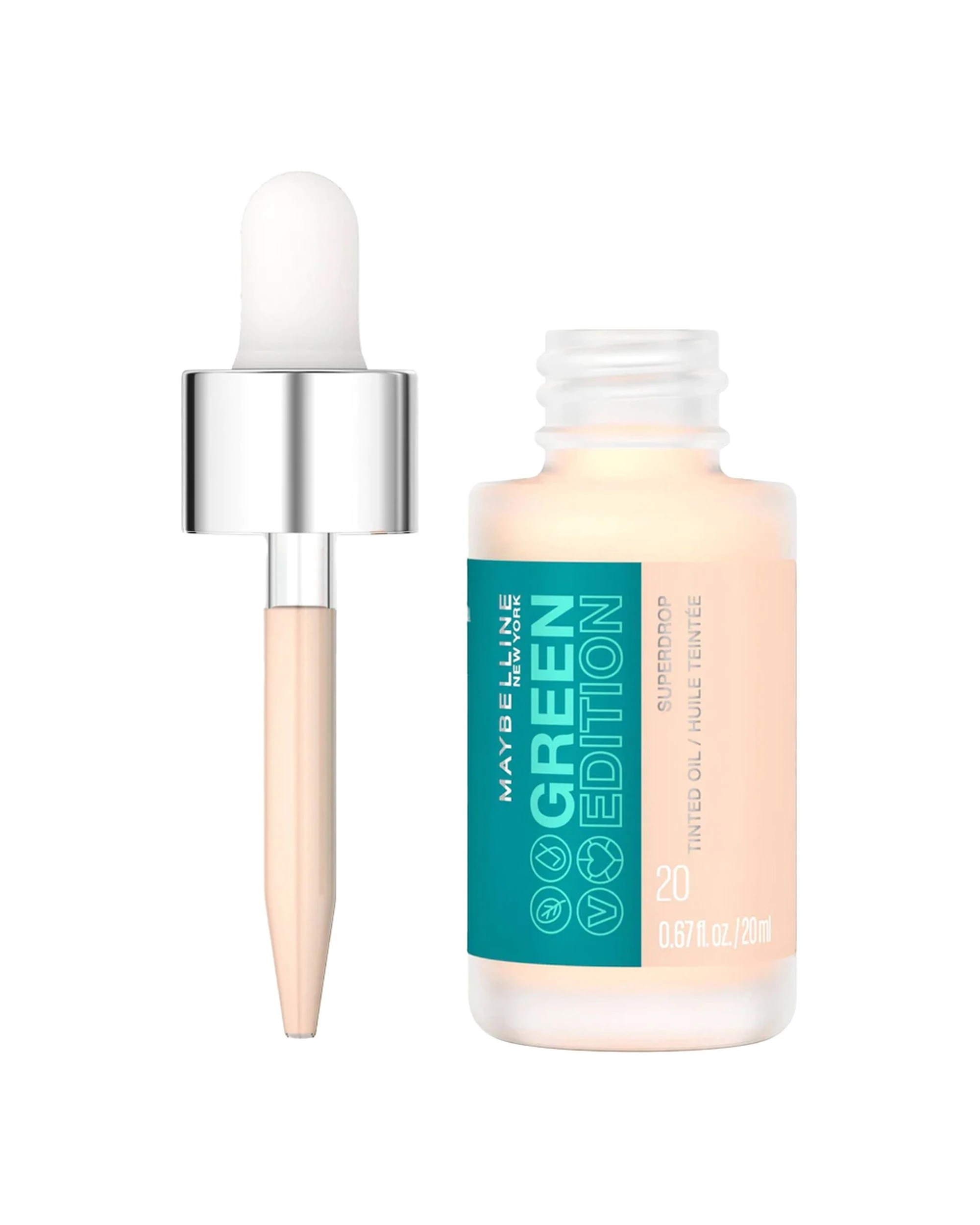 1 Maybelline Green Edition Superdrop Tinted Oil 20ml Shade 020, 1 of 1