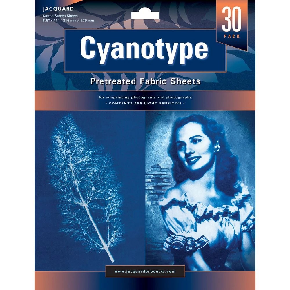 1 Cyanotype Sun Printing Fabric Sheets 30 Pack, 1 of 2