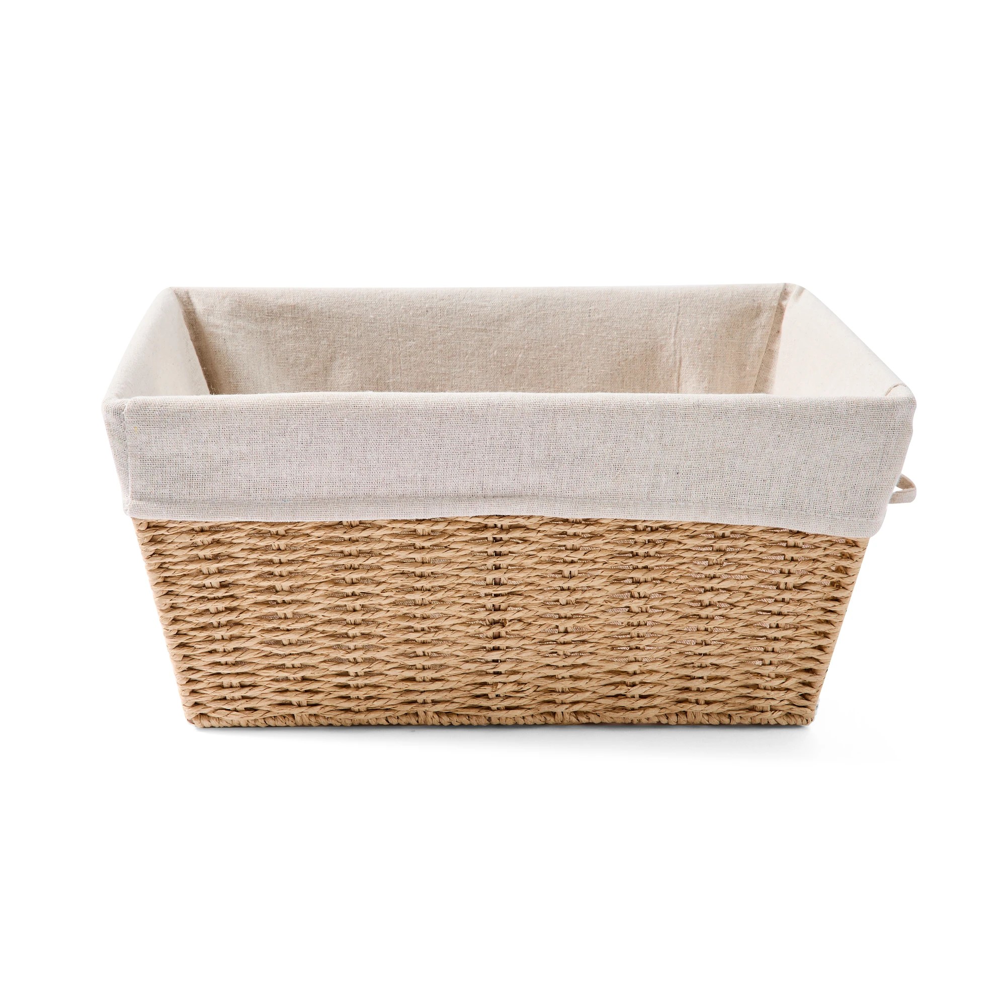 3 Paper Rope Basket with Liner - Beige, 3 of 8