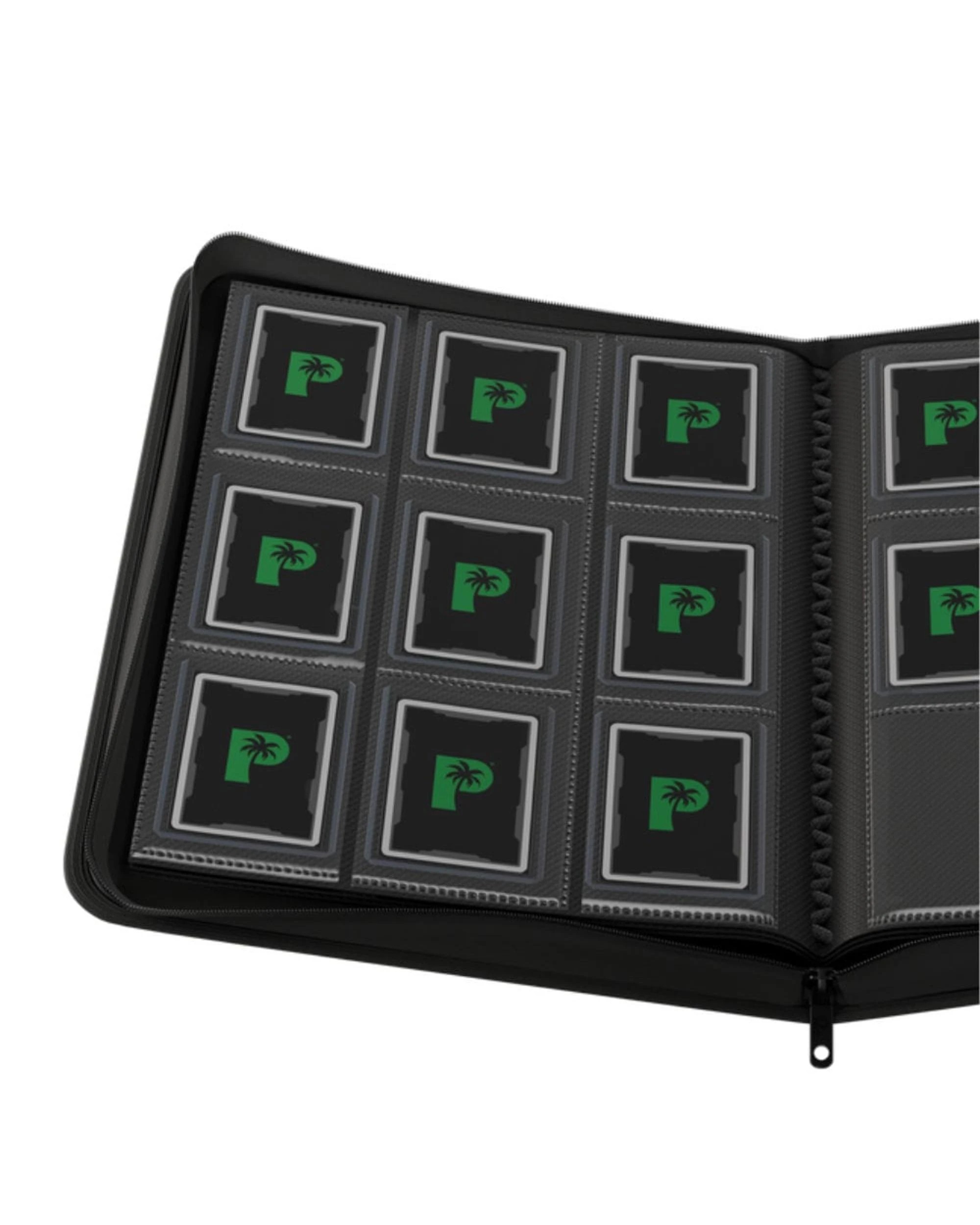 3 Palms Off Gaming Collector's Series Top Loader 9 Pocket Zip Binder - Black, 3 of 8