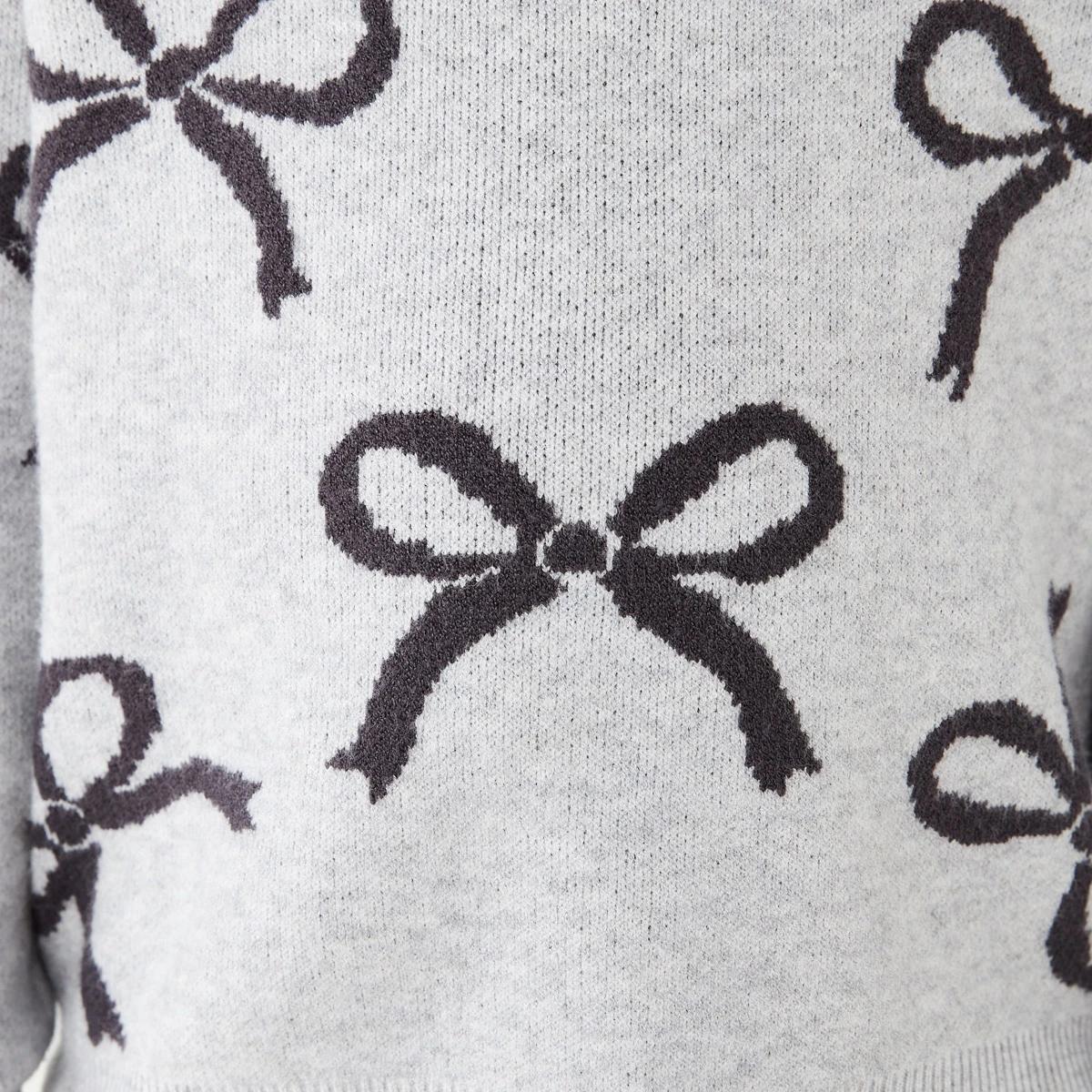 4 Jacquard Knit Jumper Bow, 4 of 8