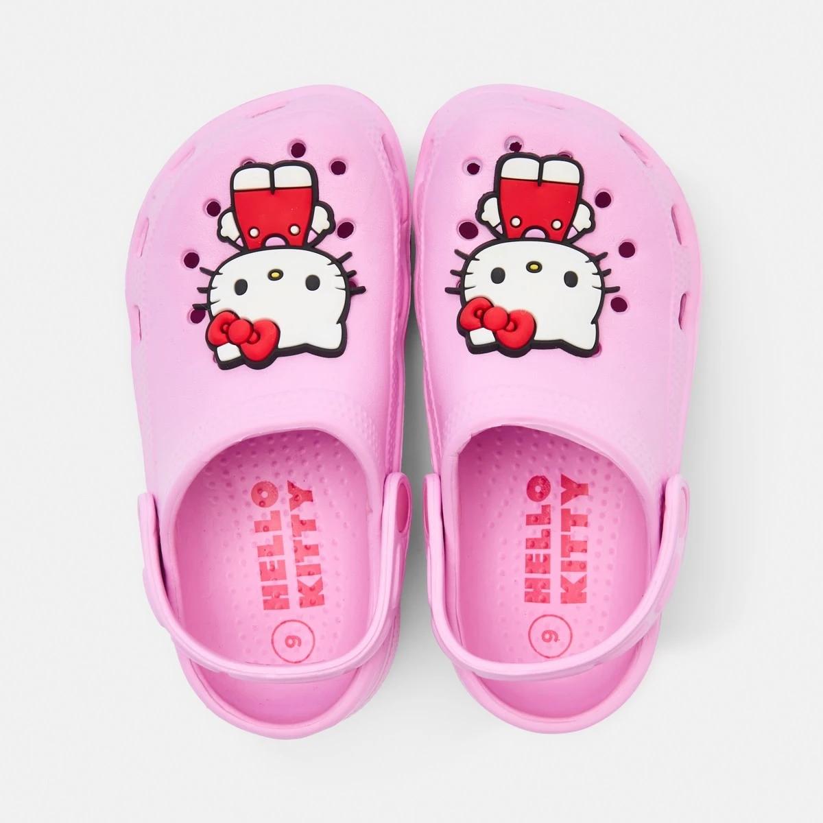 4 Junior Hello Kitty License Clogs Pink, 4 of 5