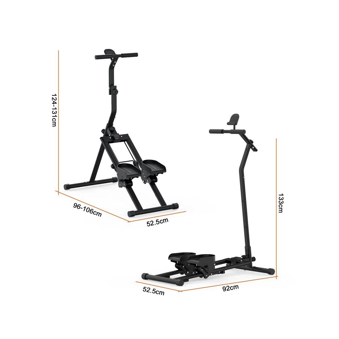 8 Advwin Stair Stepper for Home, Multi-Functional Adjustable Stair Climber for Full-Body Workout, 120KG Capacity, Black, 8 of 8