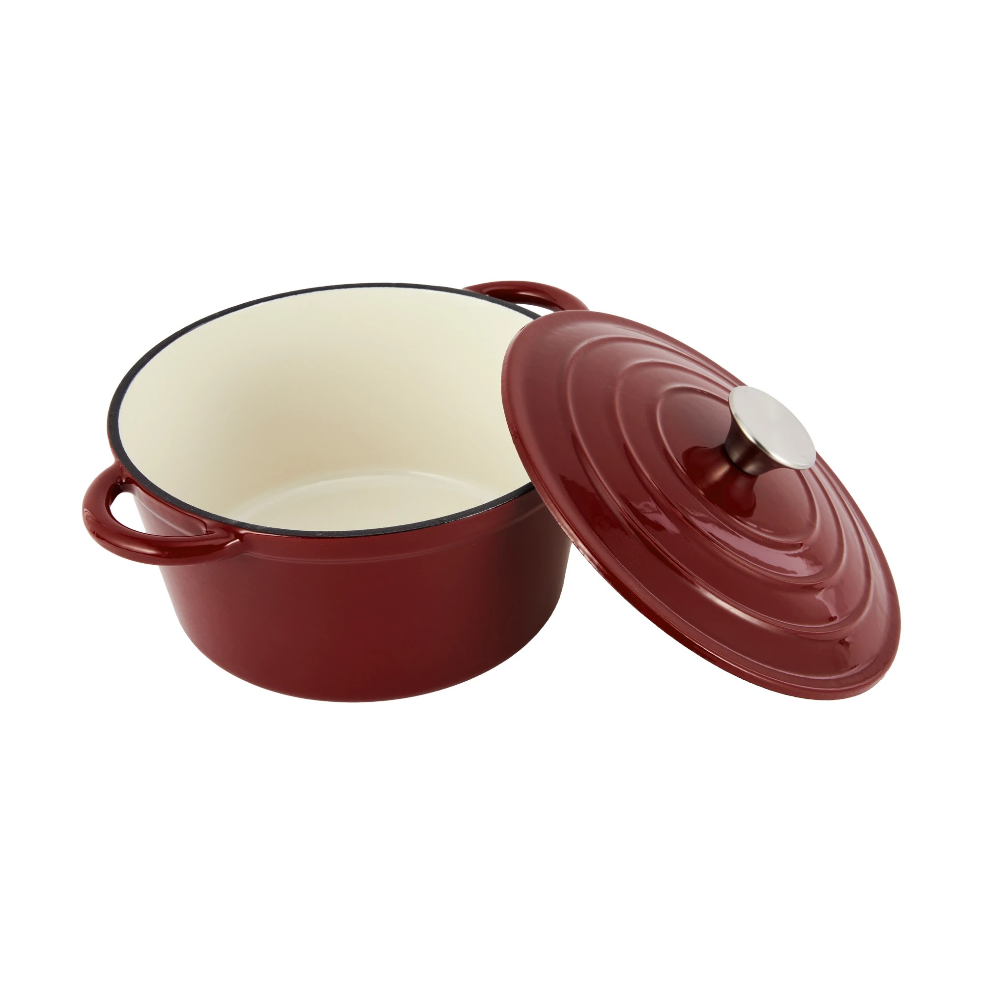 2 4L Red Cast Iron Casserole, 2 of 6