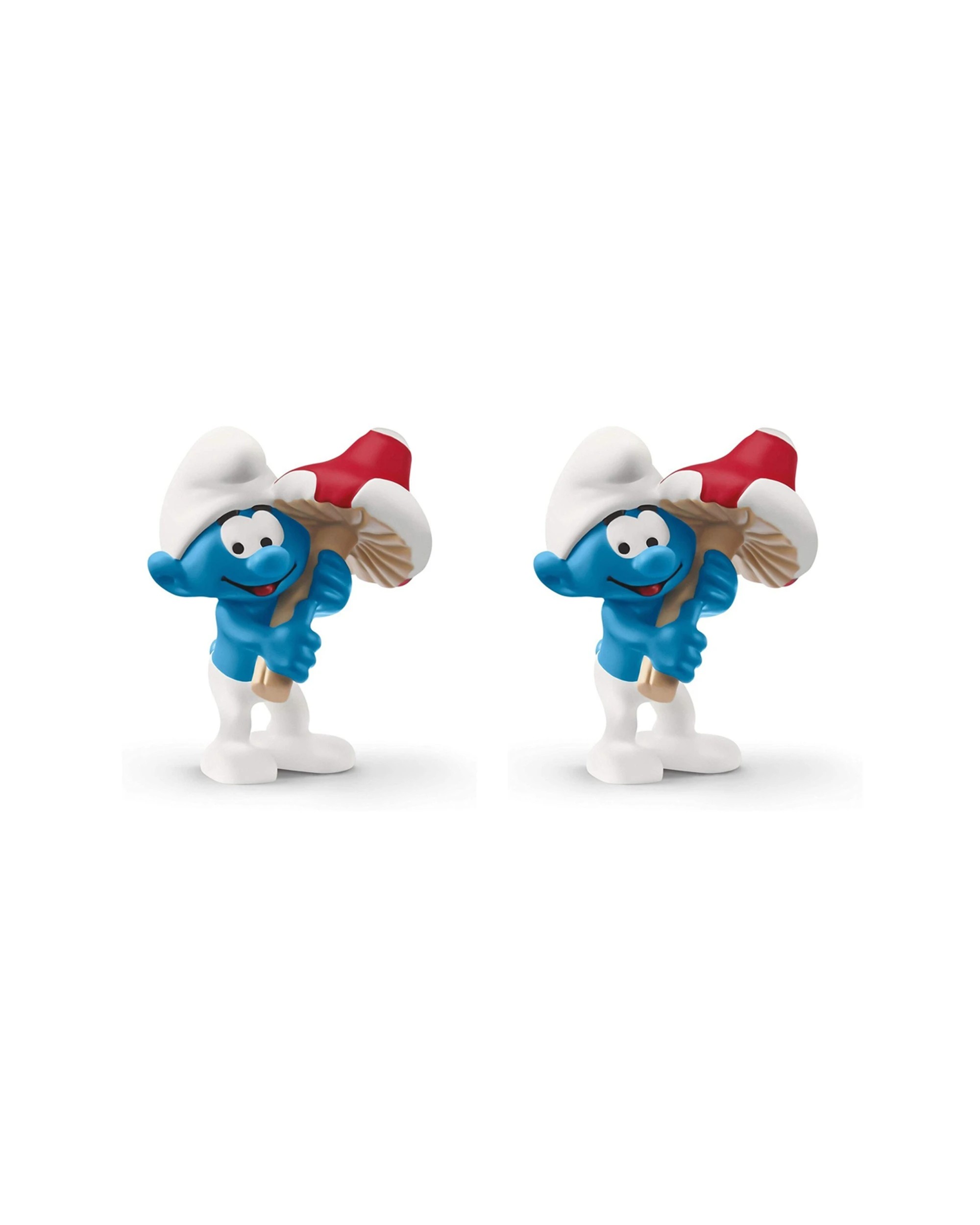 1 Schleich 2PK Schleich Smurf Action Figure Kids Toy Lucky Mushroom 2.1 Inch - Blue, 1 of 3