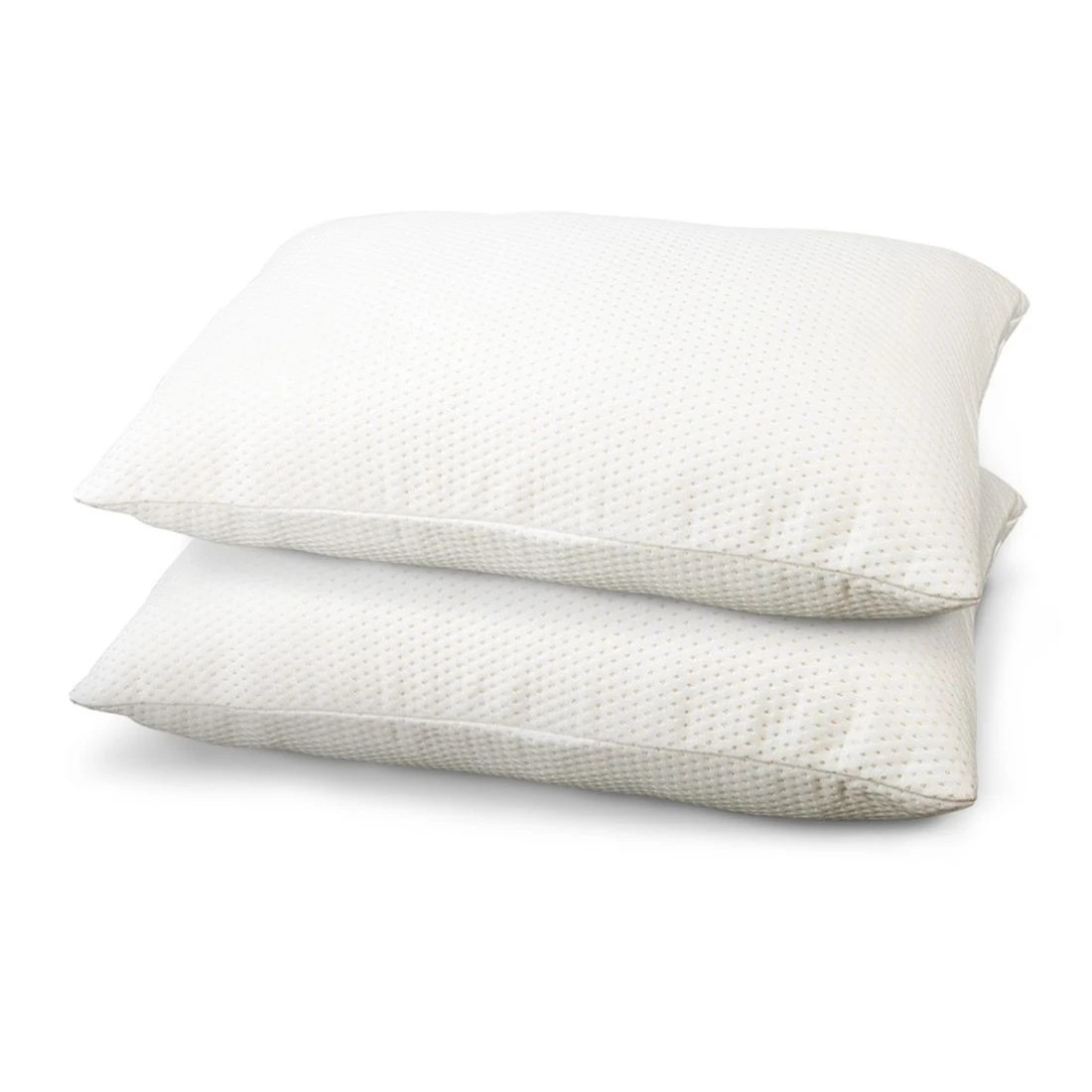 1 Giselle Bedding Memory Foam Pillow 13cm Thick Twin Pack - White, 1 of 6