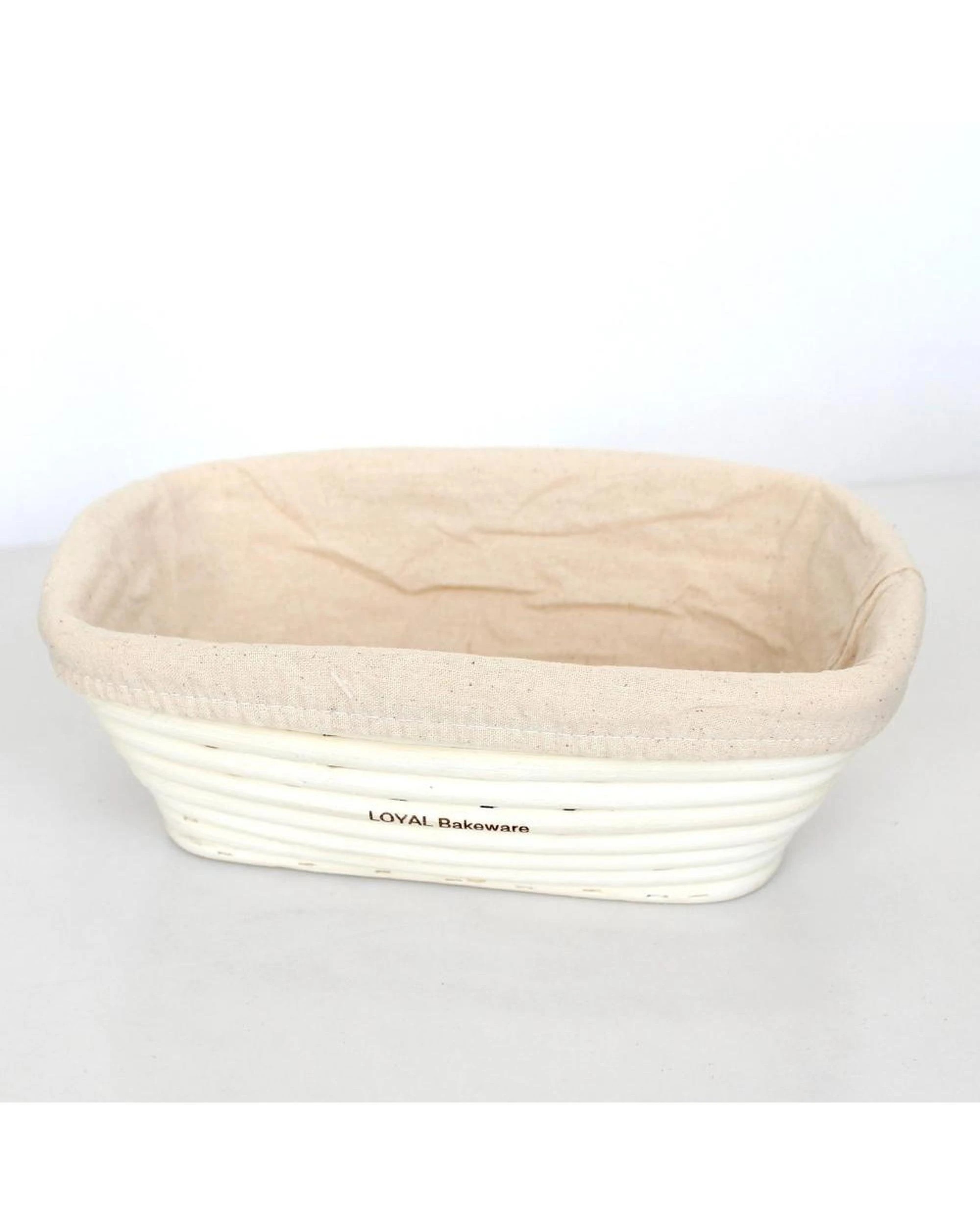 2 Loyal Banneton Rattan Proofing Basket Long & Liner 24x12cm & Half Moon Scraper, 2 of 4