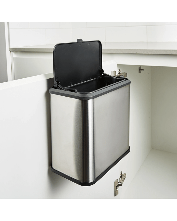 5L Stainless Steel Over Door Bin