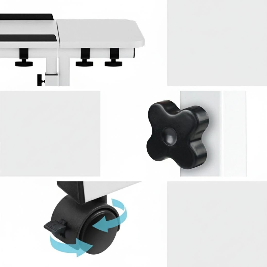 5 Artiss Laptop Desk Table Fan Cooling  60CM - White, 5 of 7