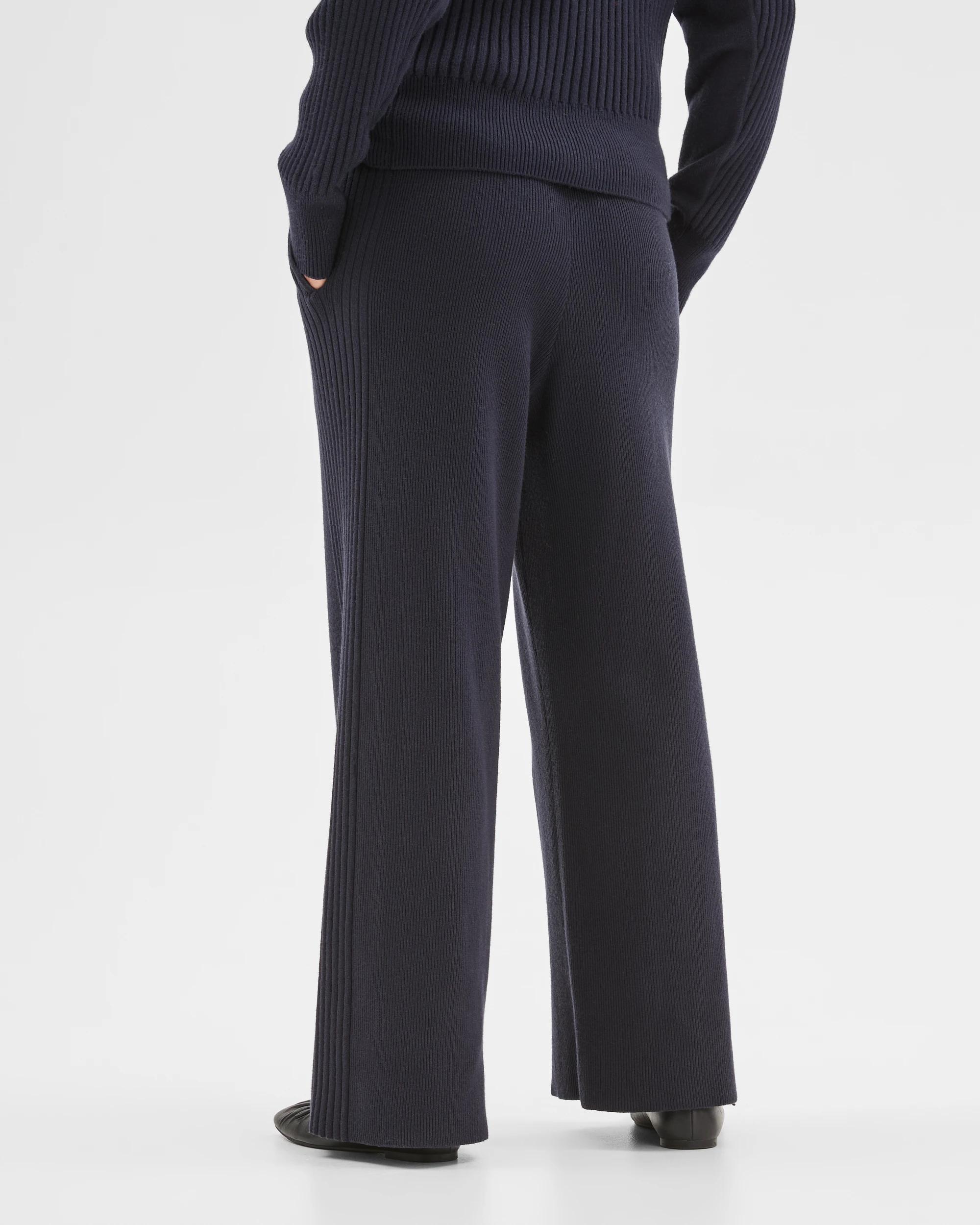 6 Target Woman Clean Knit Rib Lounge Pants NAVY MARLE, 6 of 6