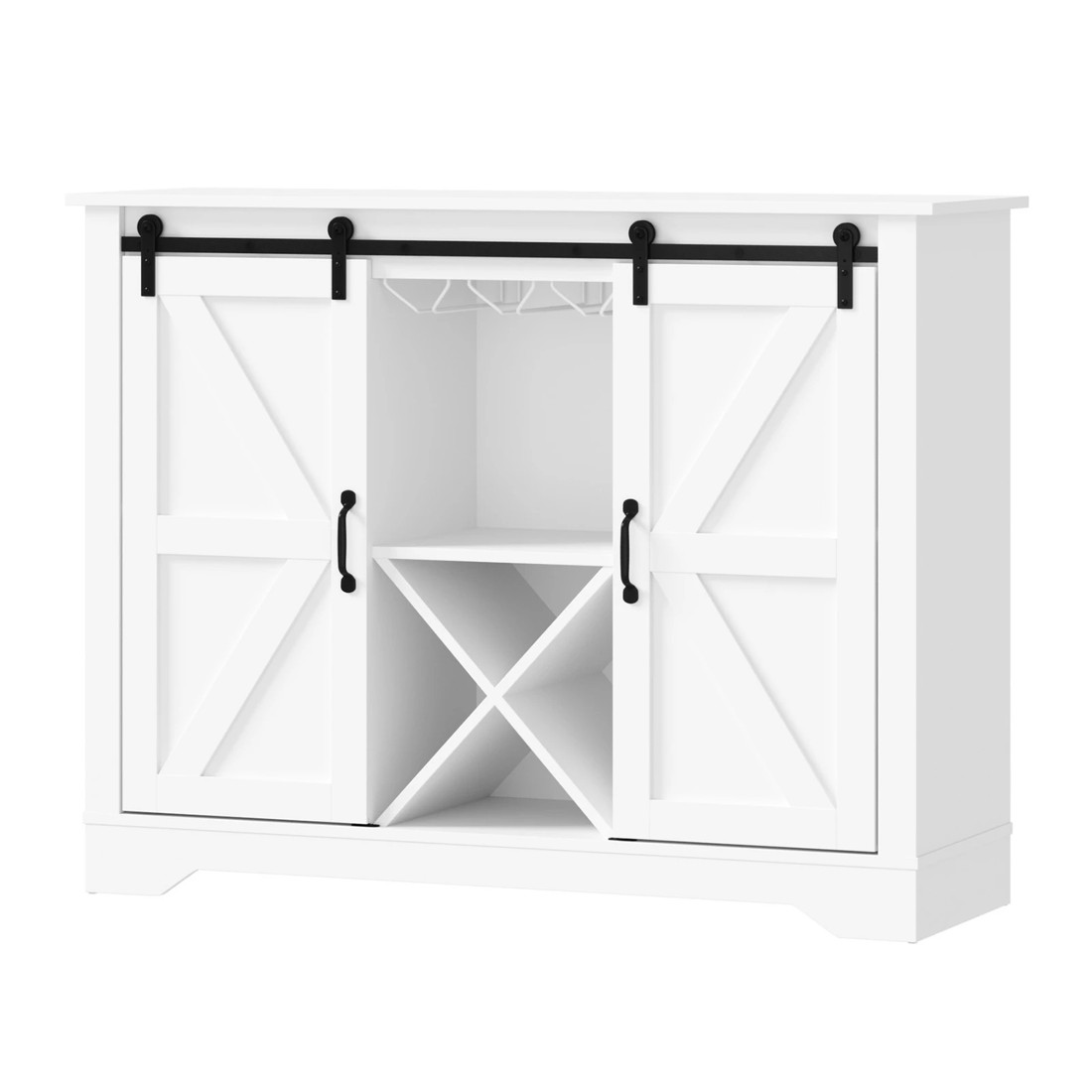 1 Oikiture Sideboard Buffet Wine Rack 5 Shelves
 - White, 1 of 10