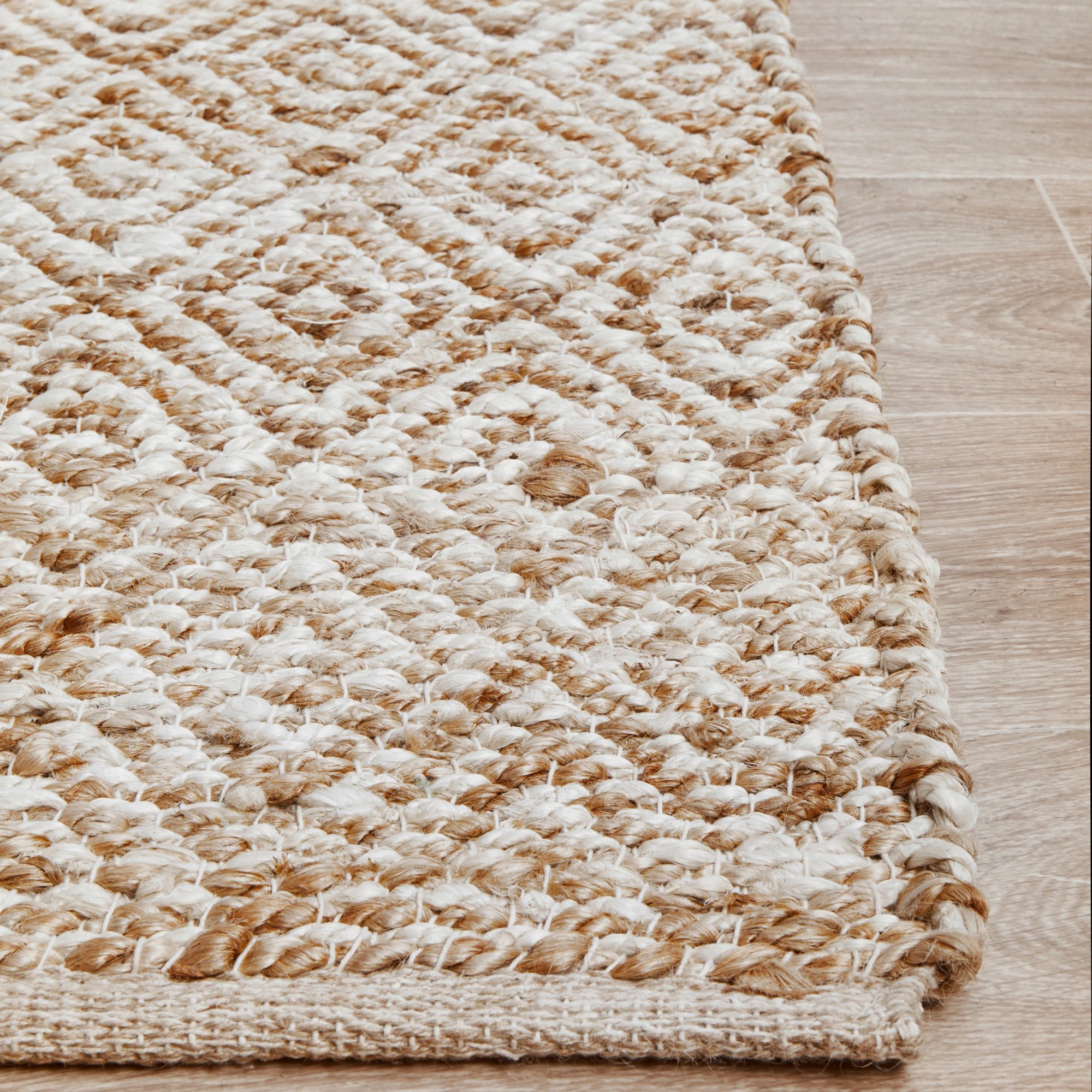 5 Common Ground Rugs Drift 444 280x190cm - Large Jute Rug - Natural, 5 of 6