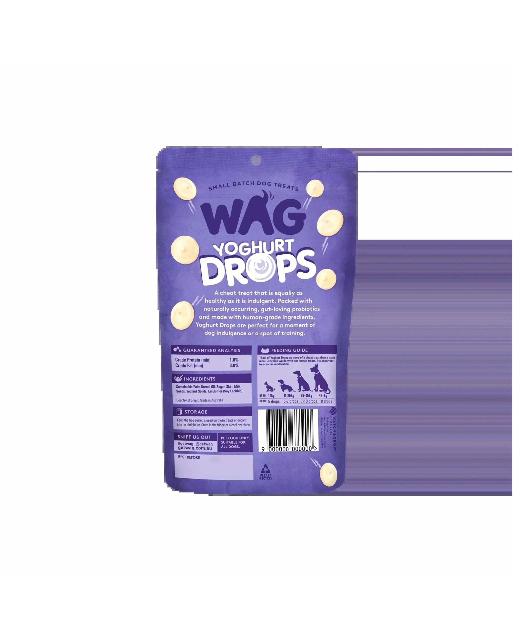 2 WAG Yoghurt Drops 250g Vanilla Pouch, 2 of 2