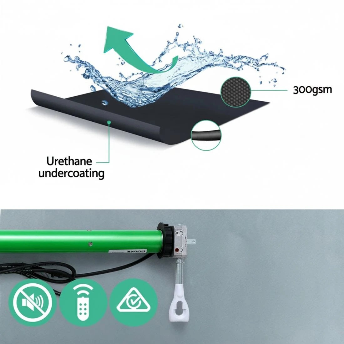 5 Instahut Retractable Folding Arm Awning Motorised Sunshade 2.5Mx2M - Grey, 5 of 7