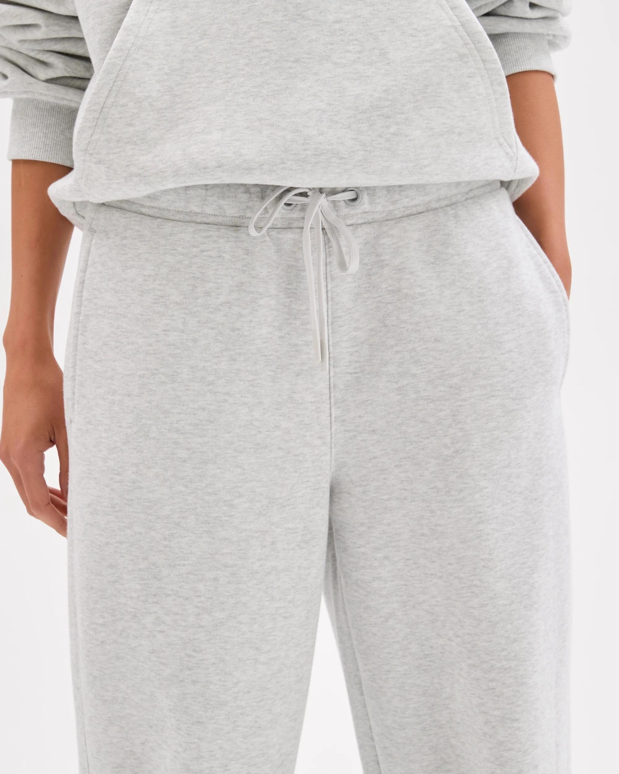 7 Lily Loves Australian Cotton Blend Wide Leg Trackpants SILVER MARLE, 7 of 7