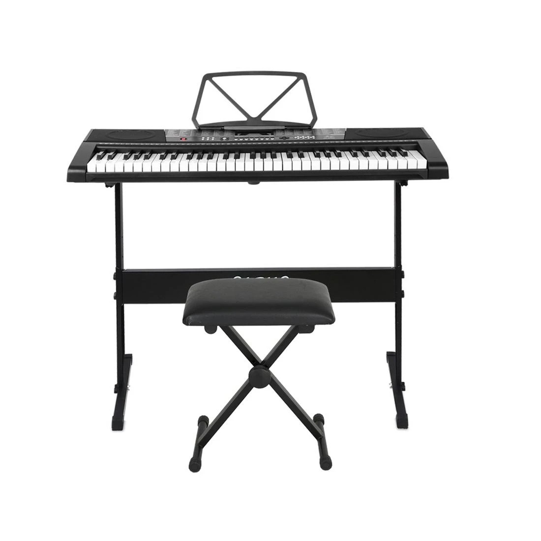 3 Alpha 61 Keys Electronic Piano Keyboard Digital Electric w/ Stand Stool Speaker - Black, 3 of 5