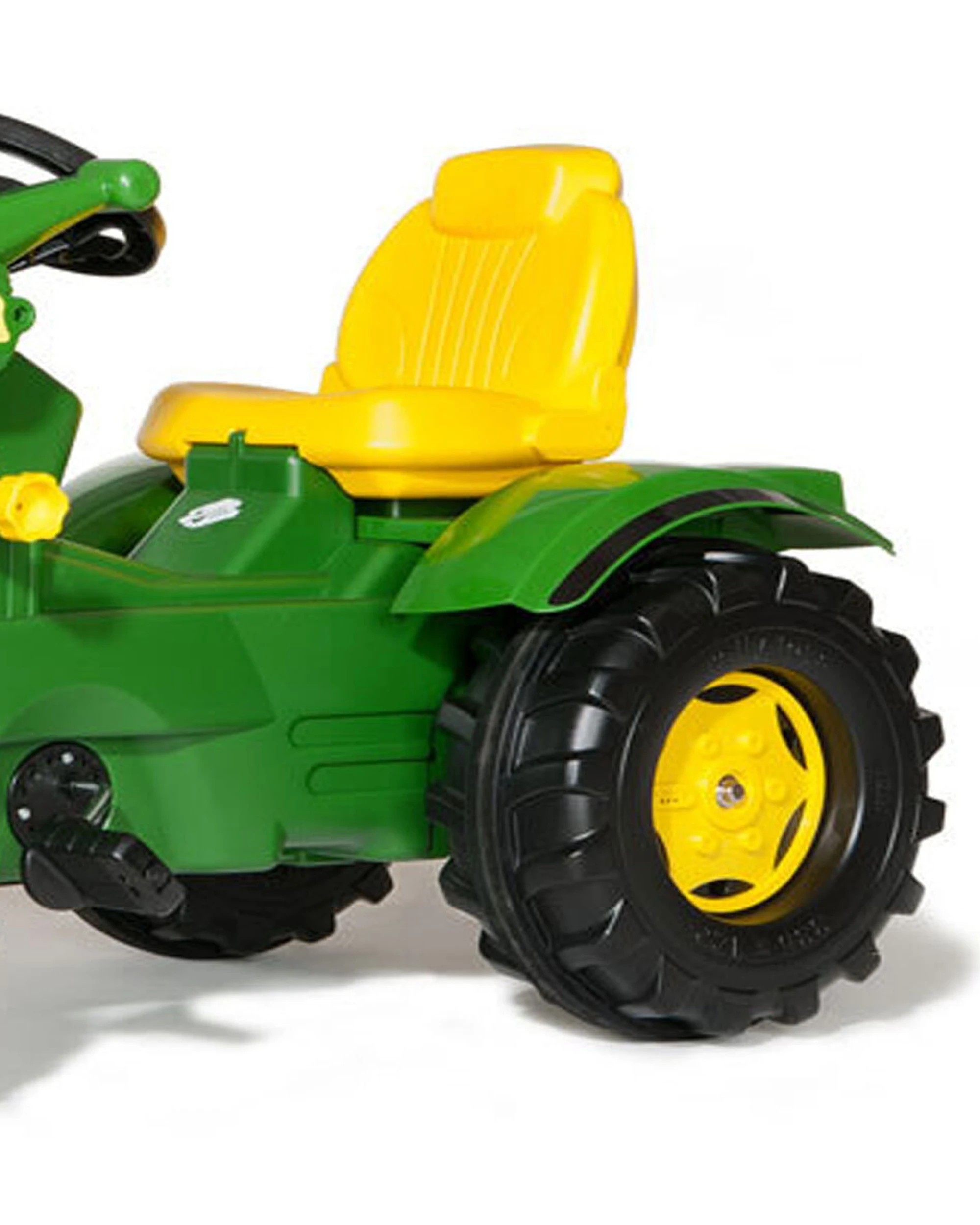 2 John Deere 6210R Ride-On Tractor Toy With Loader Adjustable Seat Chain-Drive - Green, 2 of 3