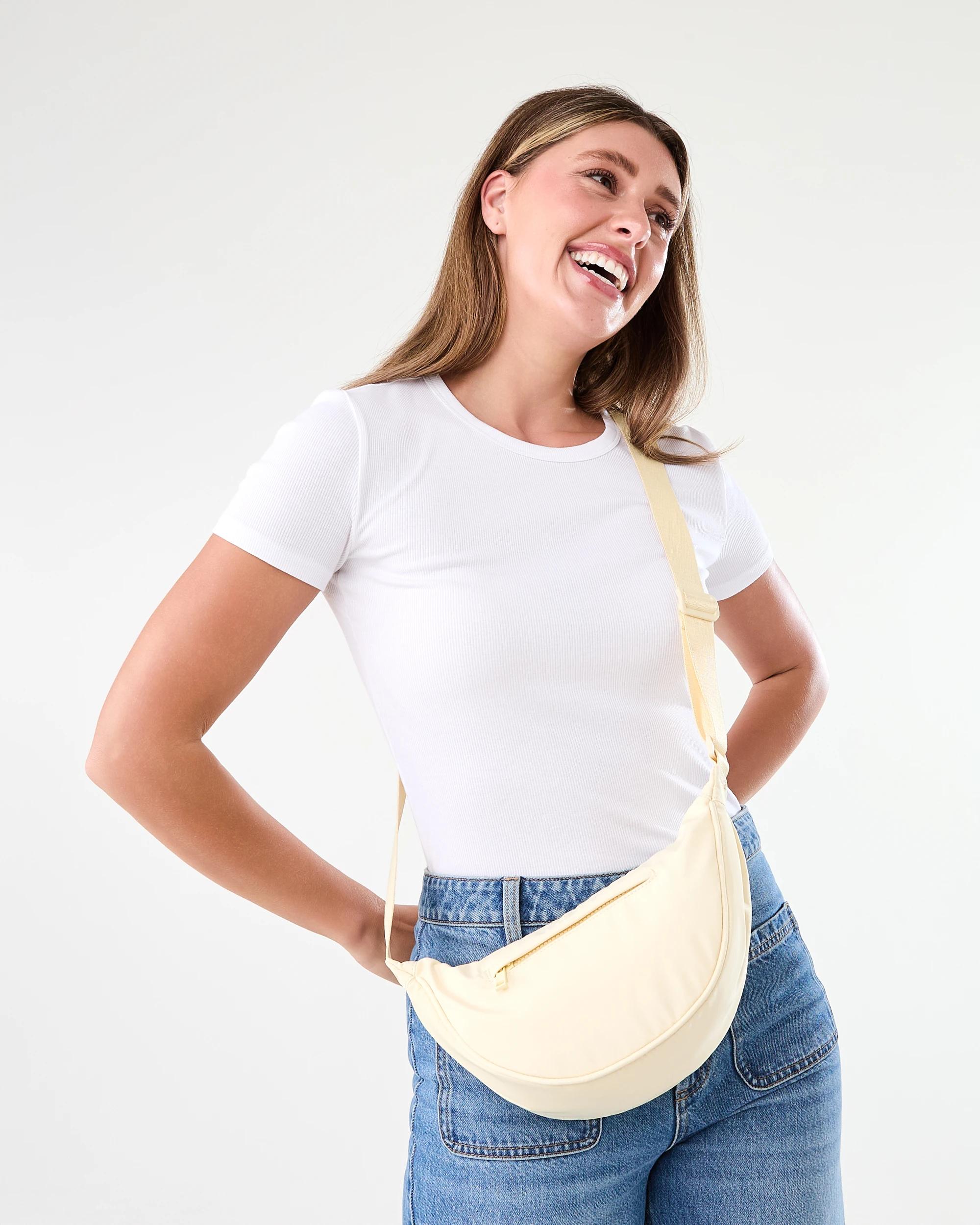 7 Urban Crescent Sling Bag Fln Yellow, 7 of 7