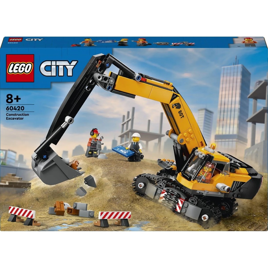 1 LEGO City Big Vehicles Yellow Construction Excavator 60420, 1 of 11