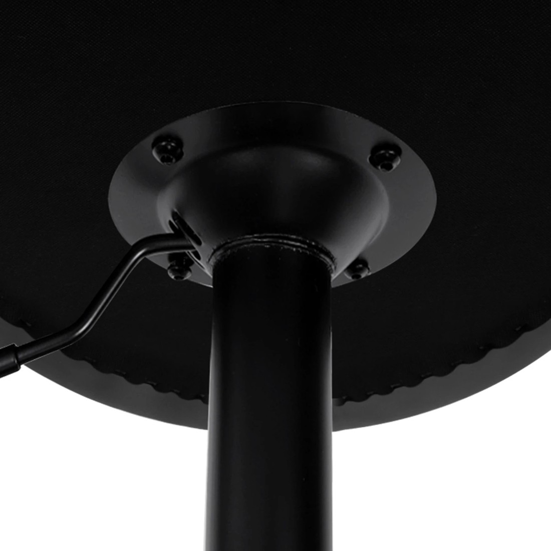 4 Alfordson 4x Bar Stools Gas Lift Leather Bar Chairs Kitchen Swivel - Black, 4 of 9