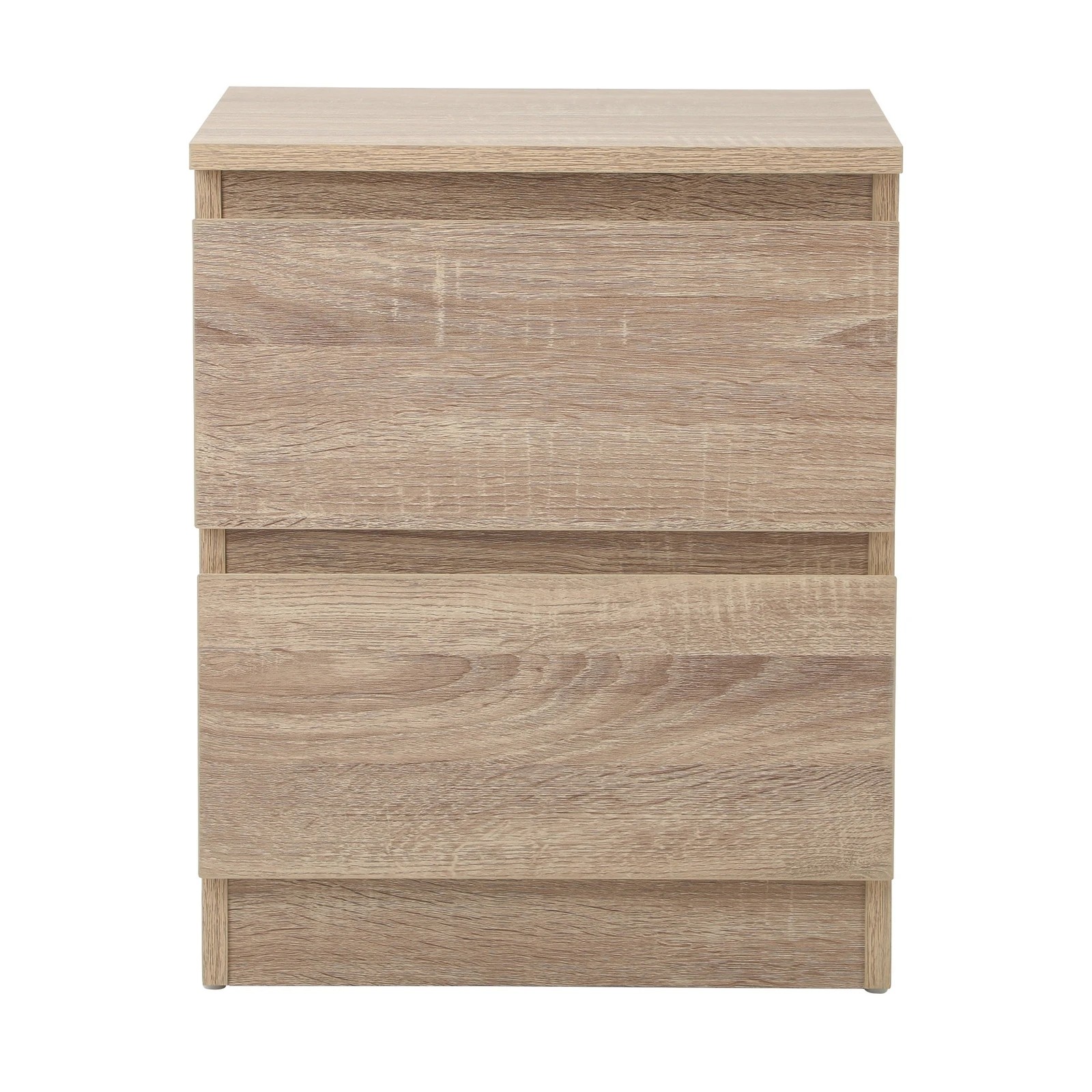 6 Oikiture Bedside Tables Set of 2 Nightstand Side End Table Storage Cabinet - Natural, 6 of 9
