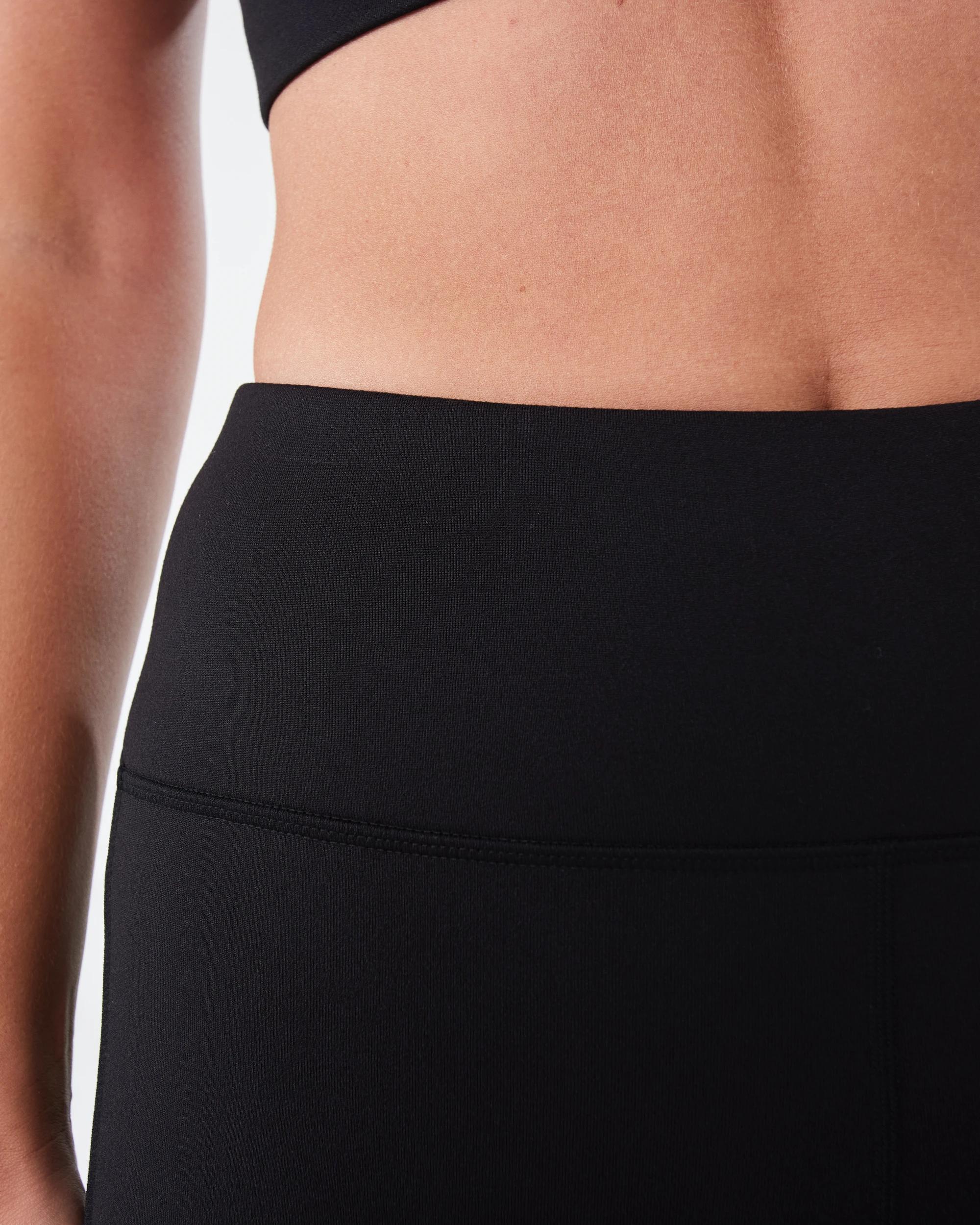 4 Active Womens Fleece Leggings Black, 4 of 5