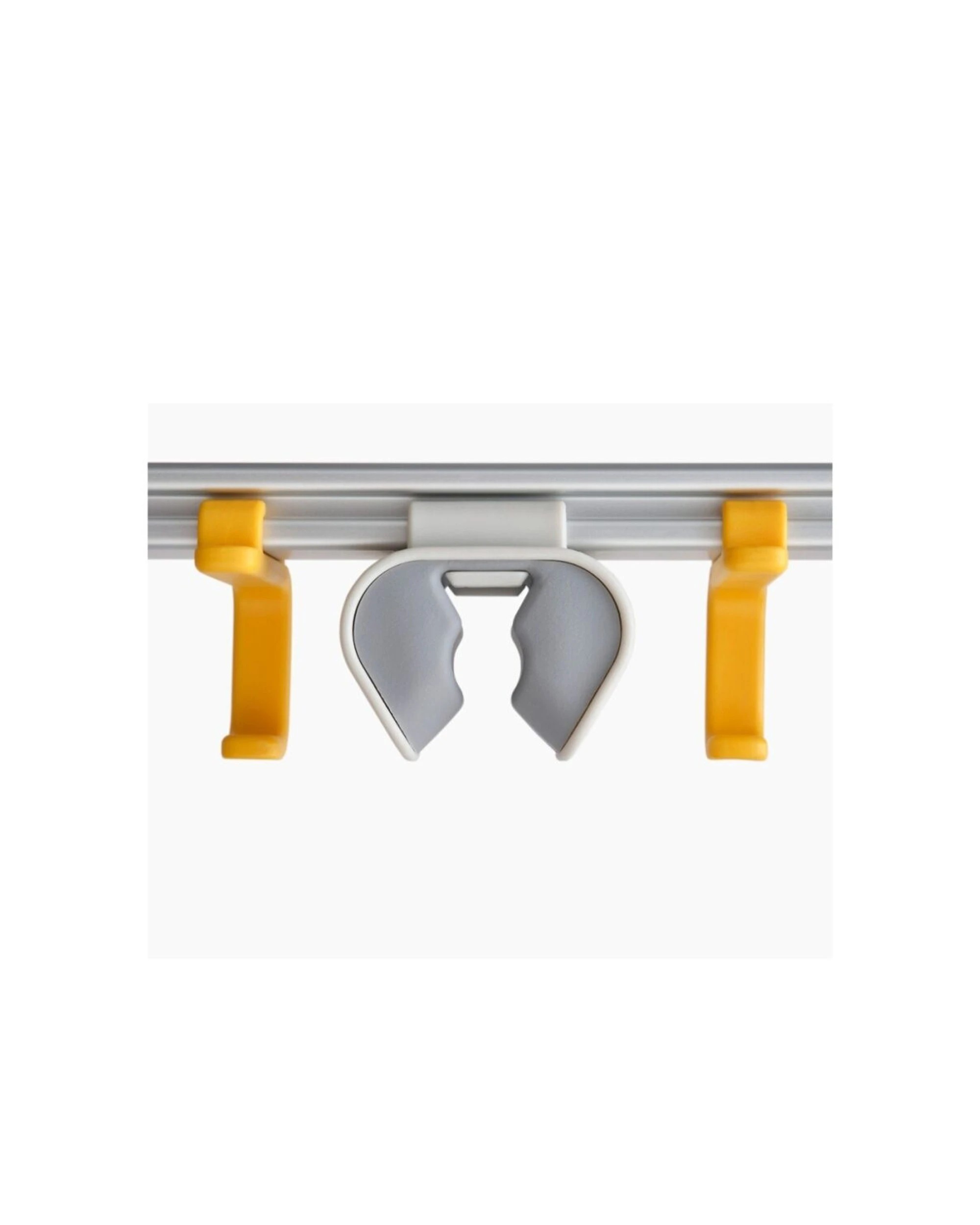 6 Joseph Joseph CleanTech Cleaning Tool Storage Rail With Adjustable Hooks - Silver, 6 of 7