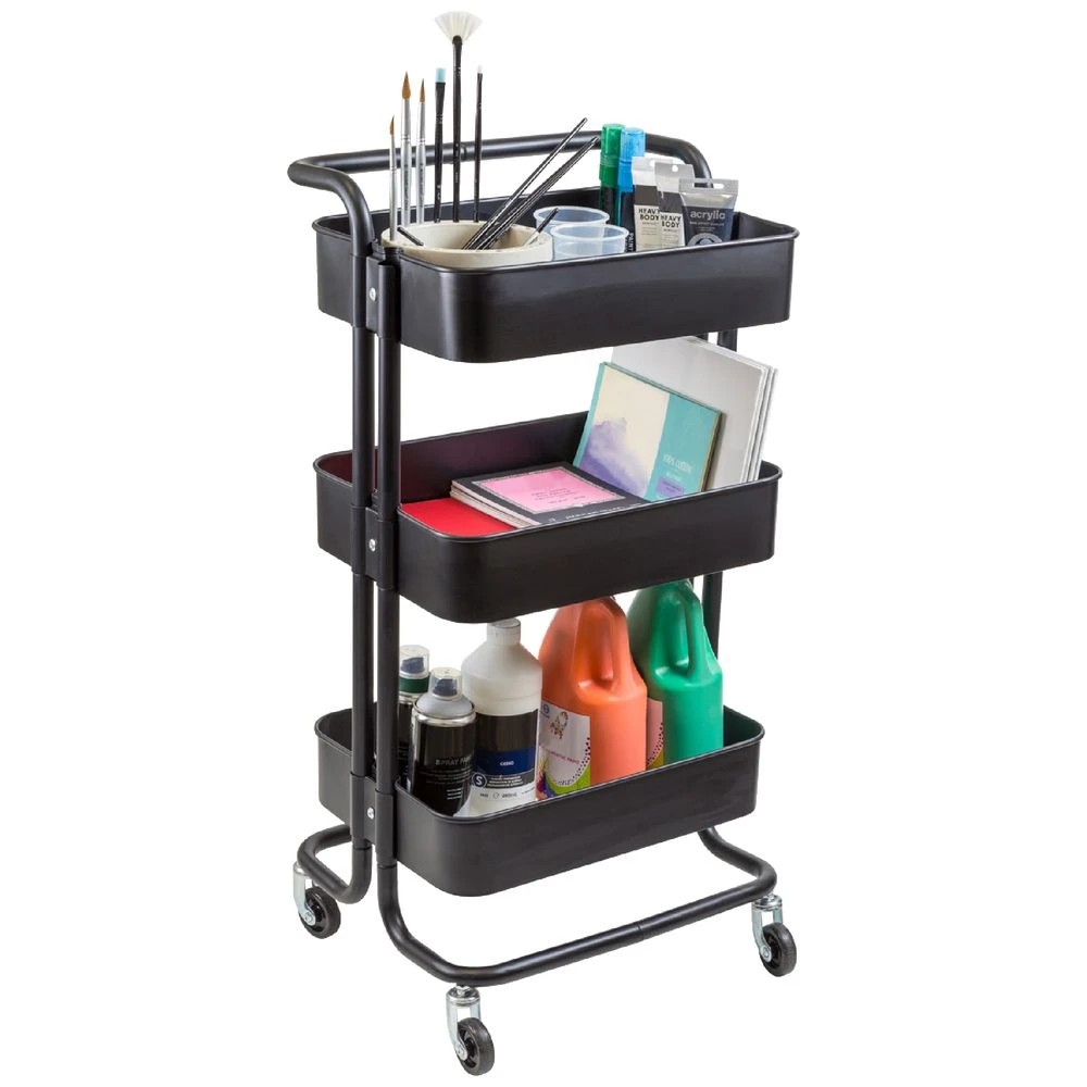 1 Jasart Art & Craft Studio Trolley Black, 1 of 1