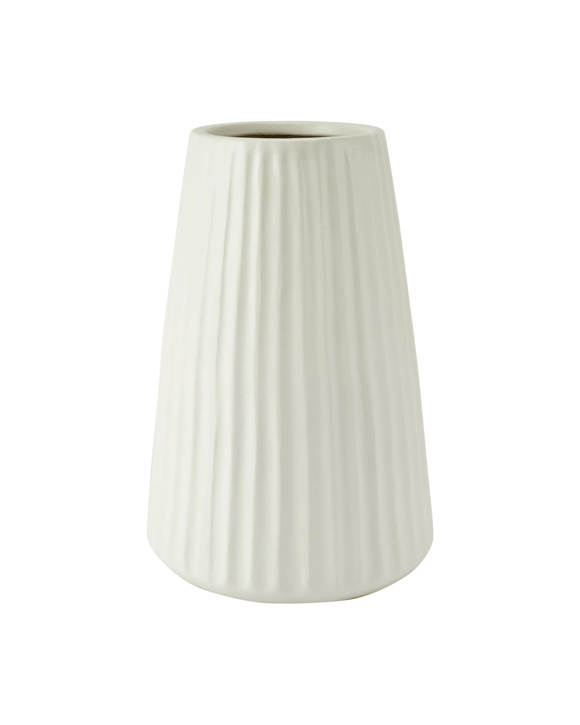 White Linear Vase
