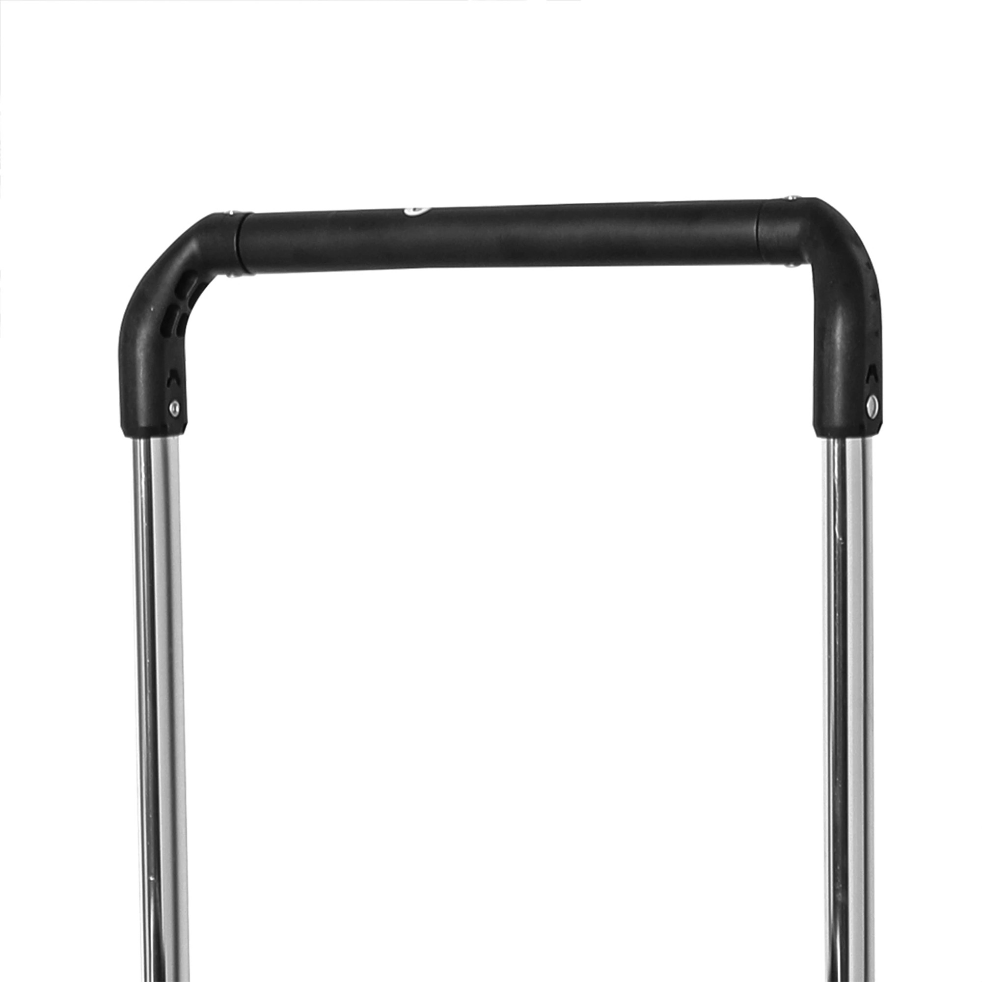 5 Mountview Foldable Shopping Cart Trolley Basket Grocery Portable Black 40L Wheel - Black, 5 of 5