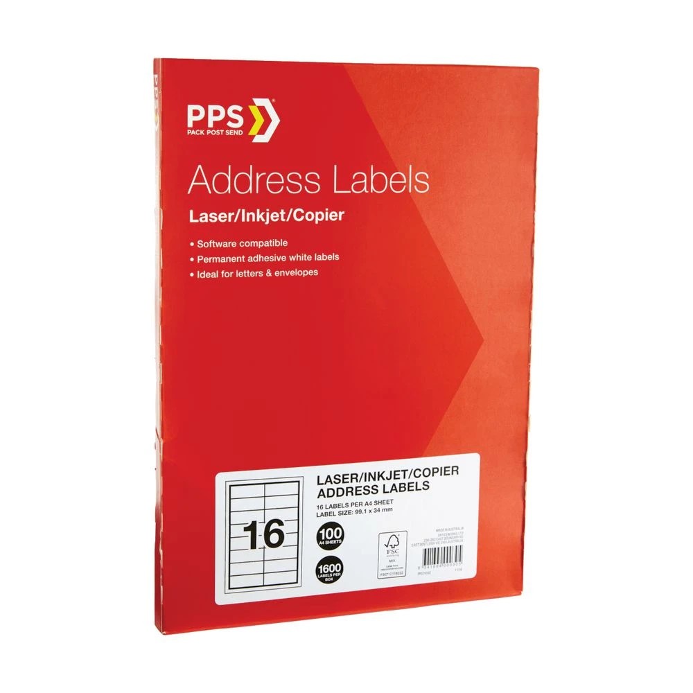 2 PPS Inkjet Laser Address Labels 16UP 100 Sheets, 2 of 3