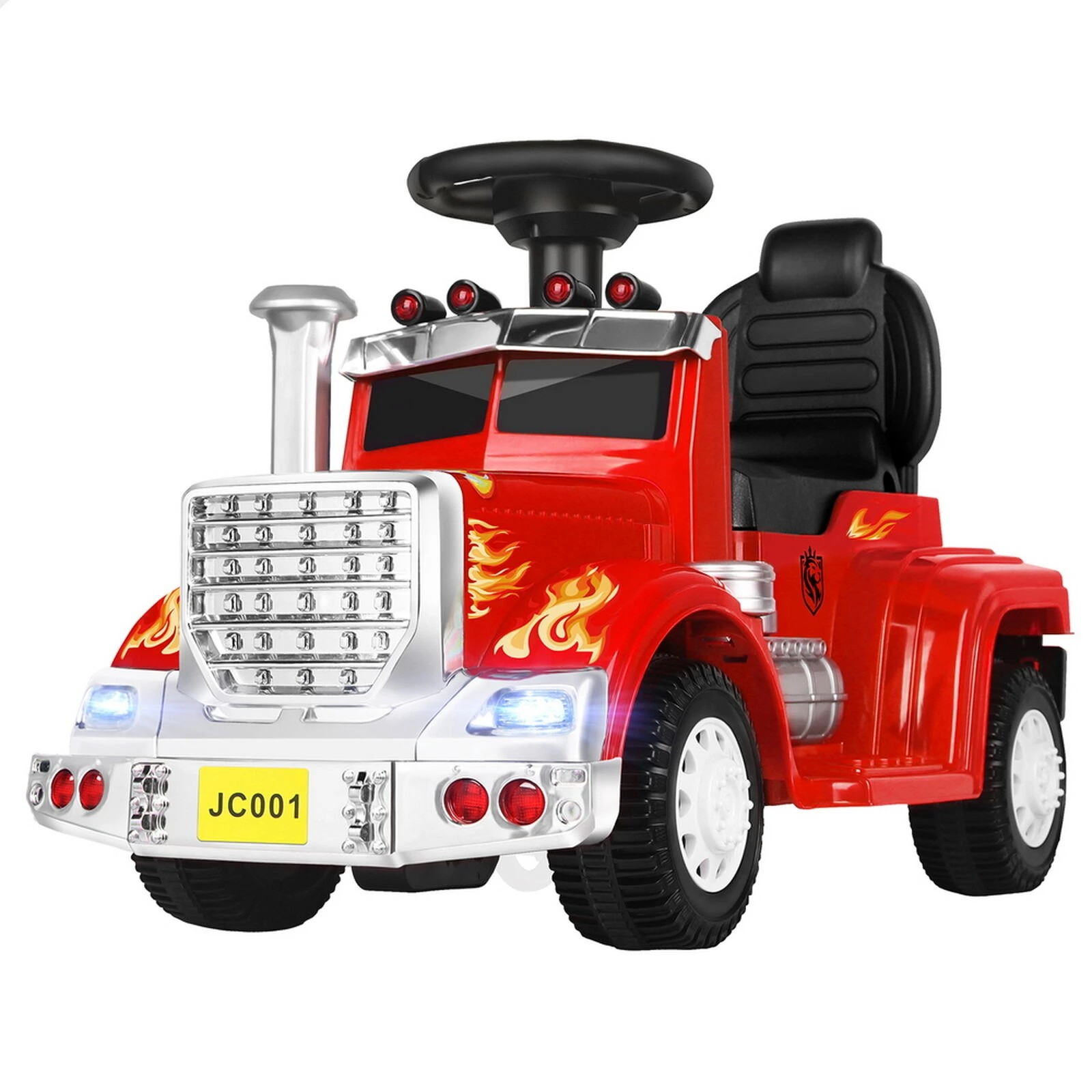 1 Alfordson Kids Ride On Car Electric Toy Truck 25W Motor w/ LED Lights - Red, 1 of 10