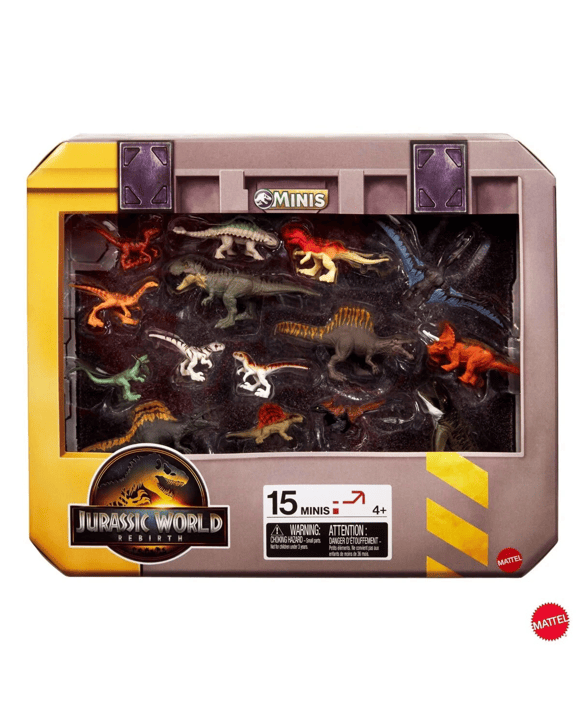 15 Pack Jurassic World Rebirth Dinosaur Minis Playset