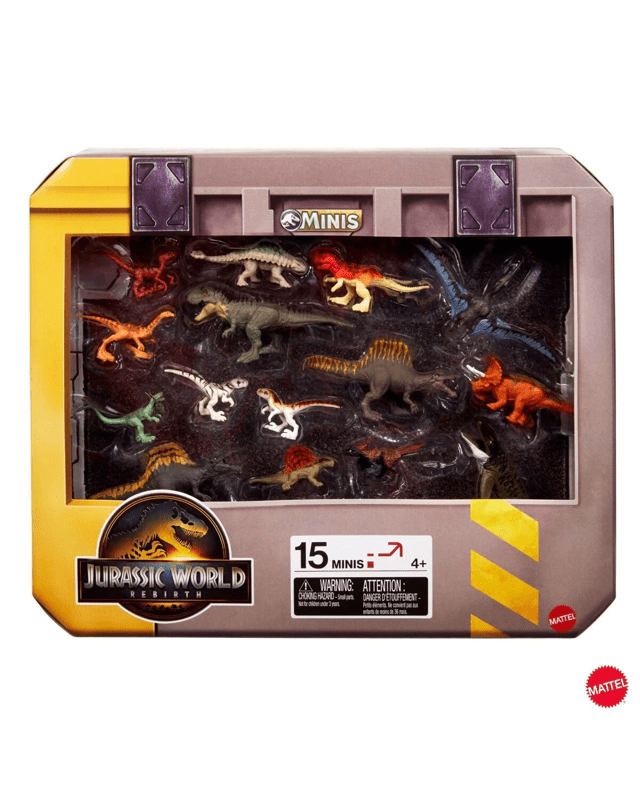 15 Pack Jurassic World Rebirth Dinosaur Minis Pla