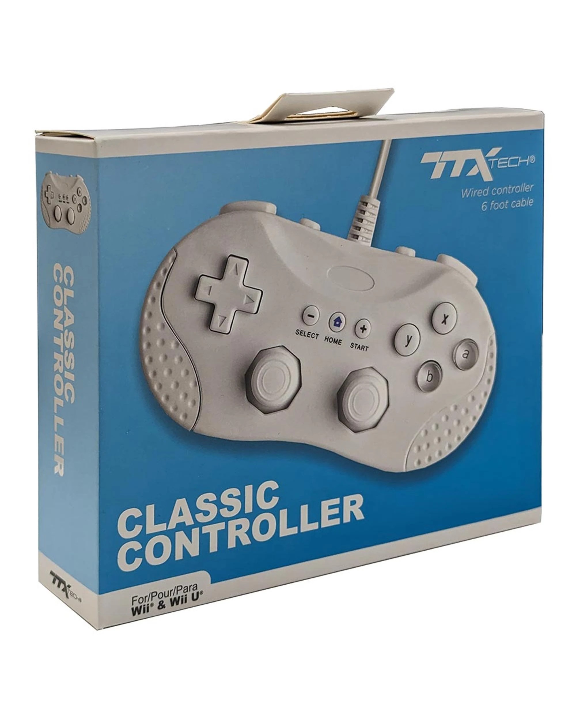 1 TTX Tech Classic Controller for WiiU - White, 1 of 2