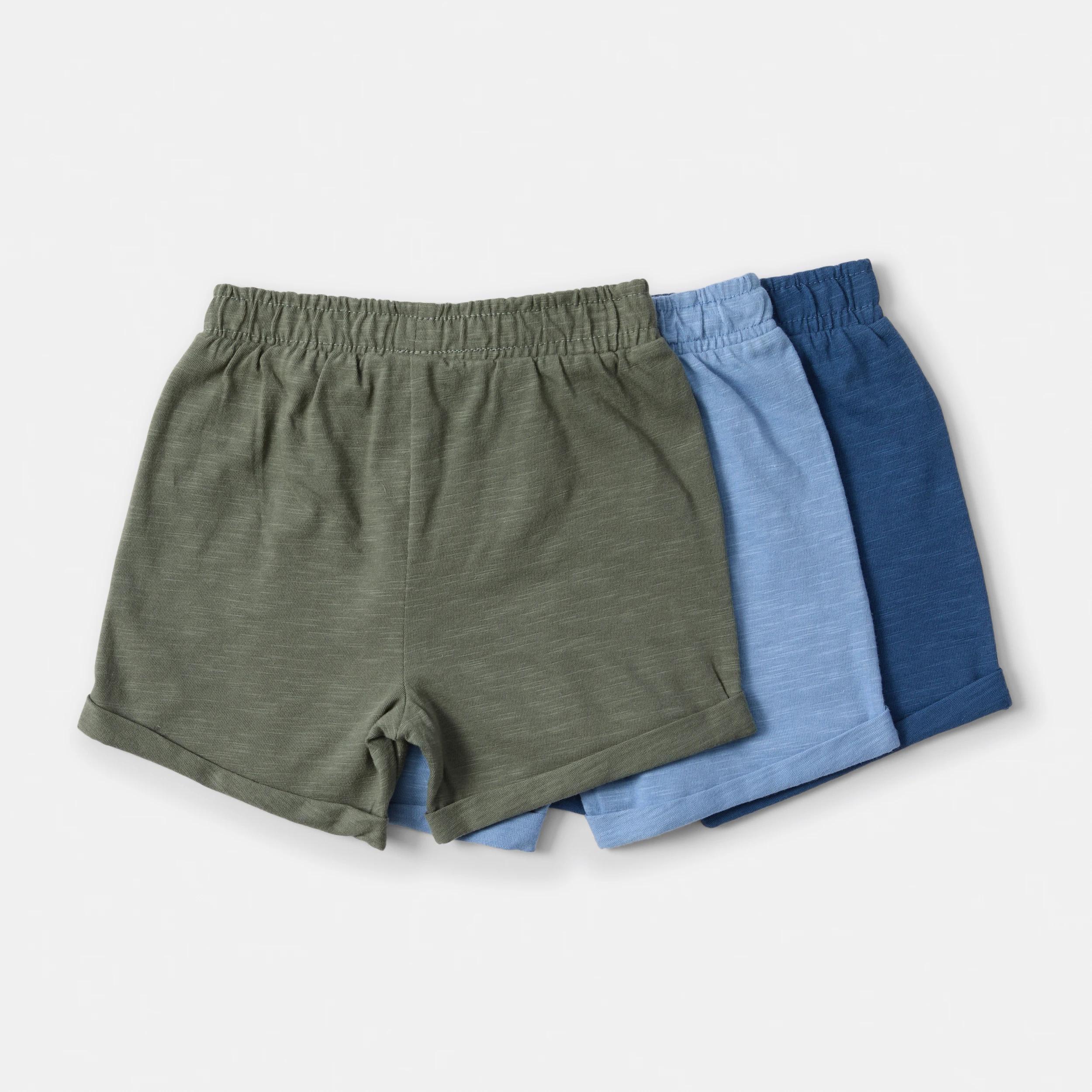 2 3 Pack Solid Shorts BLUE, GREEN, 2 of 8