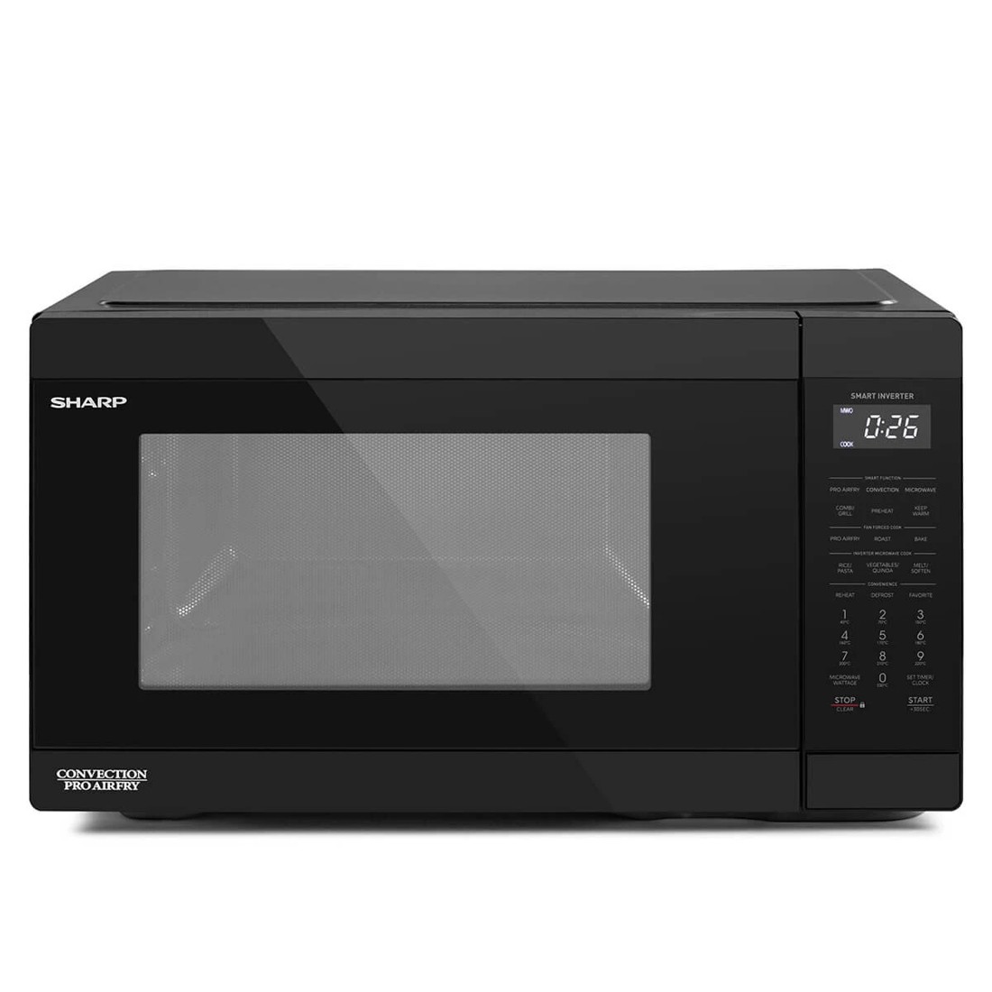 2 Sharp 26L 1000W Inverter Microwave with Convection and Pro Airfry Black, 2 of 5