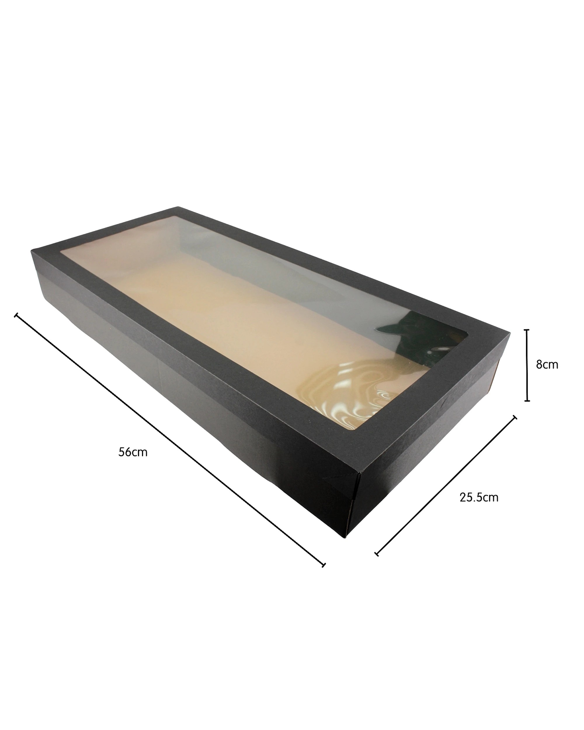 3 Eco Occasions Eco Grazing Boxes with Lids 56cm x 25.5cm x 8cm Pack of 2 - Black, 3 of 4