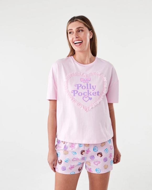 Polly Pocket License Short Sleeve Top and Shorts Pyjama Set