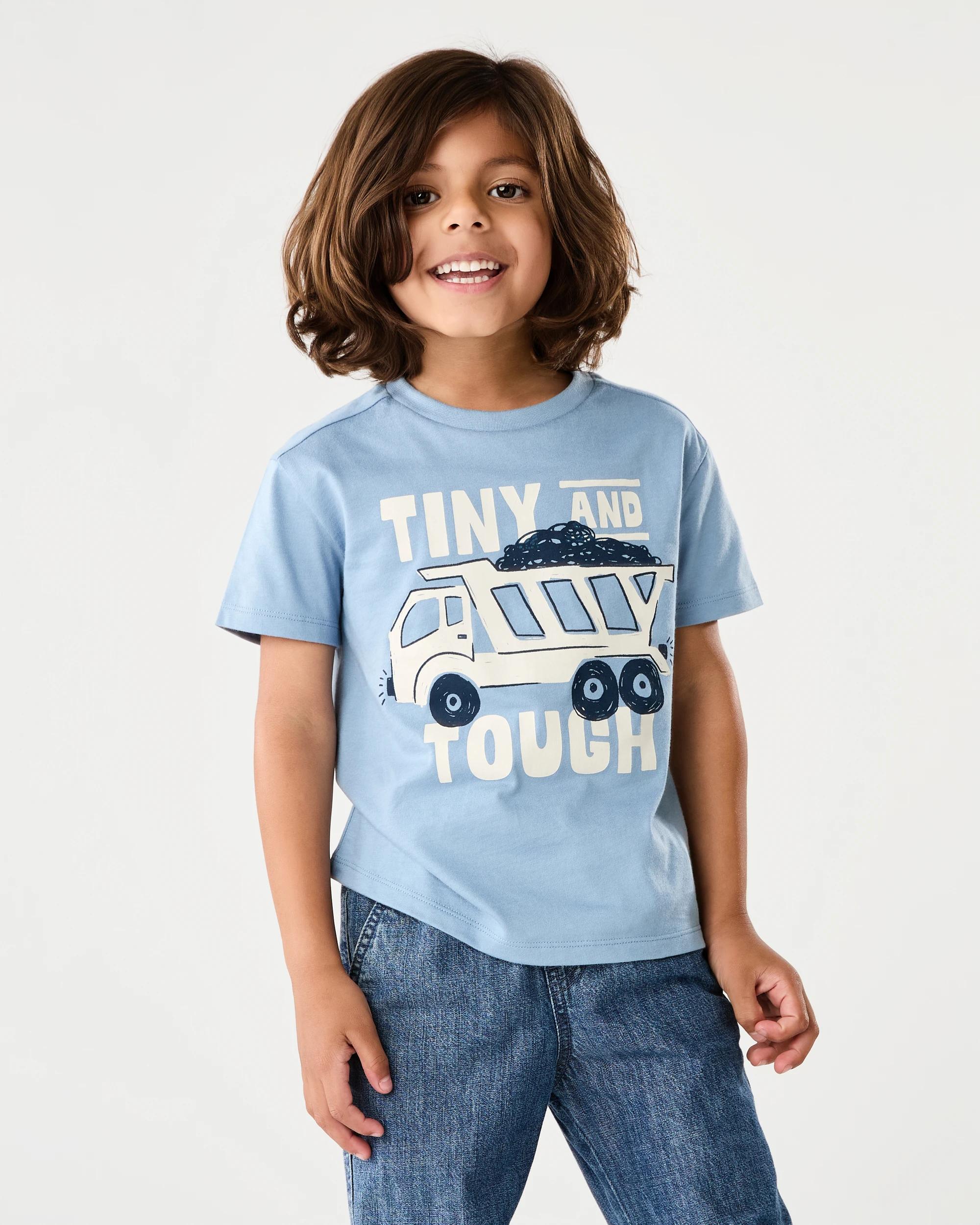 1 Chest Print T-shirt Blu Digger, 1 of 6