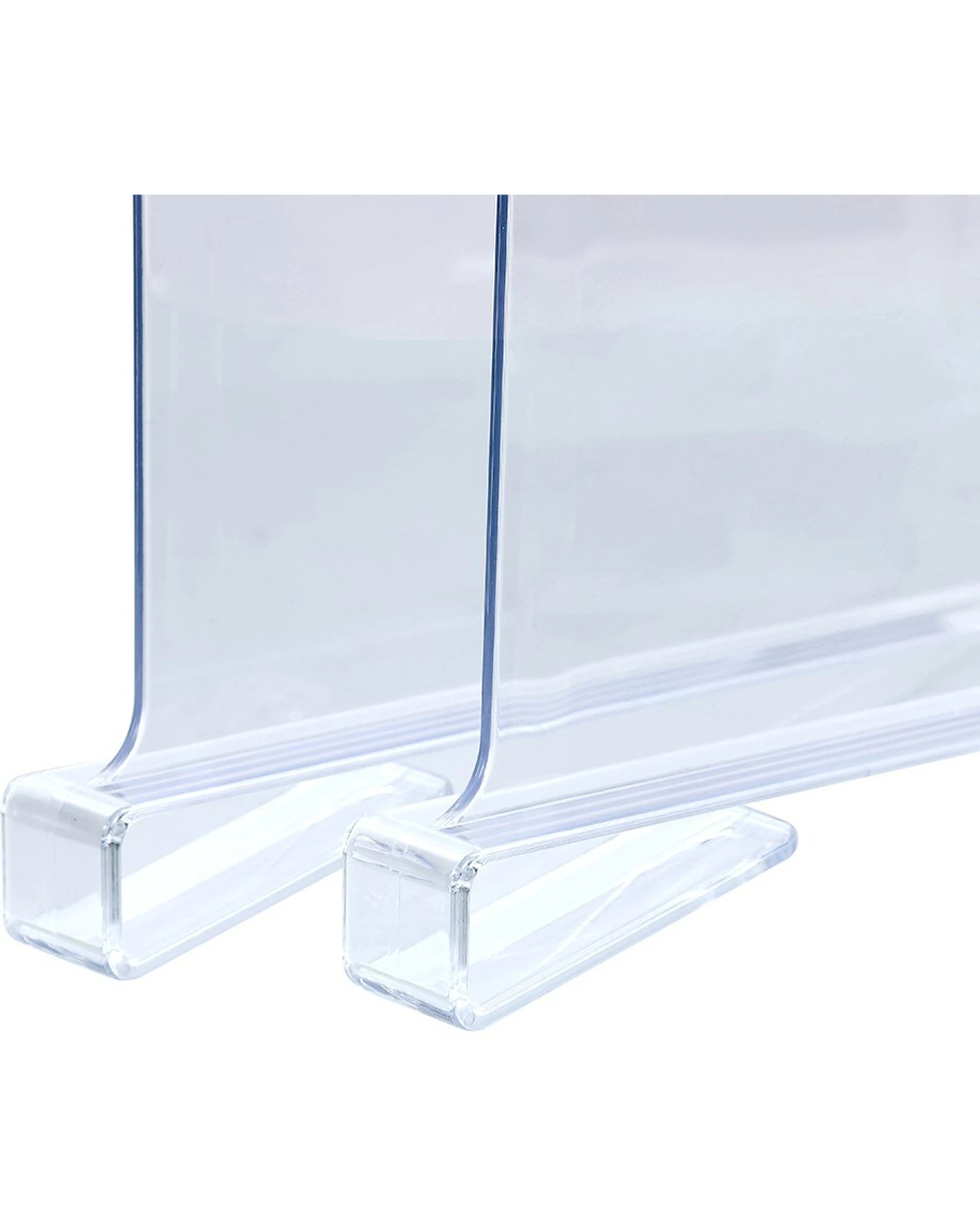 5 Boxsweden 2pc Crystal Shelf Adjustable Divider Organiser Durable 28cm - Clear, 5 of 7