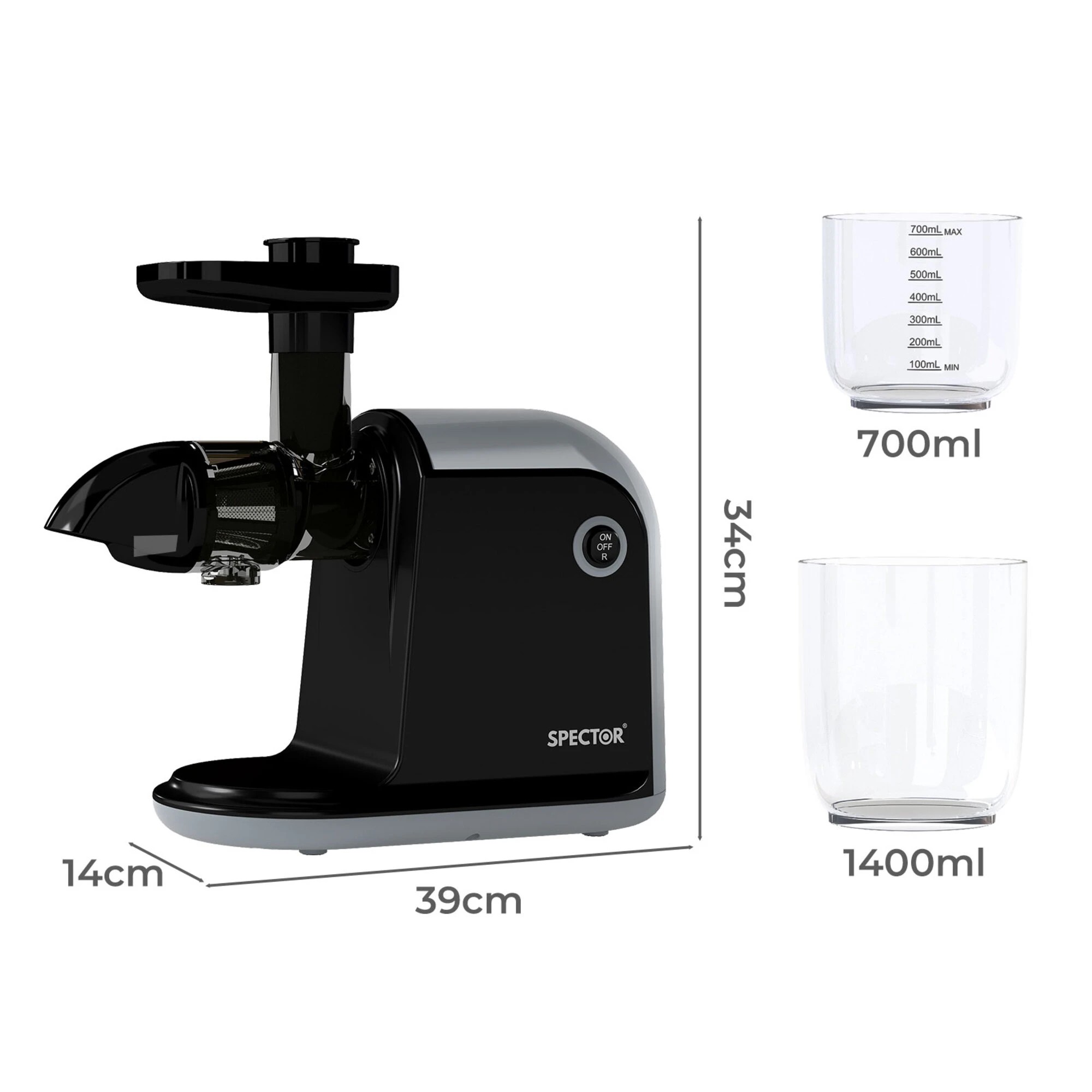 3 Spector Cold Press Juicer 150W, 3 of 9