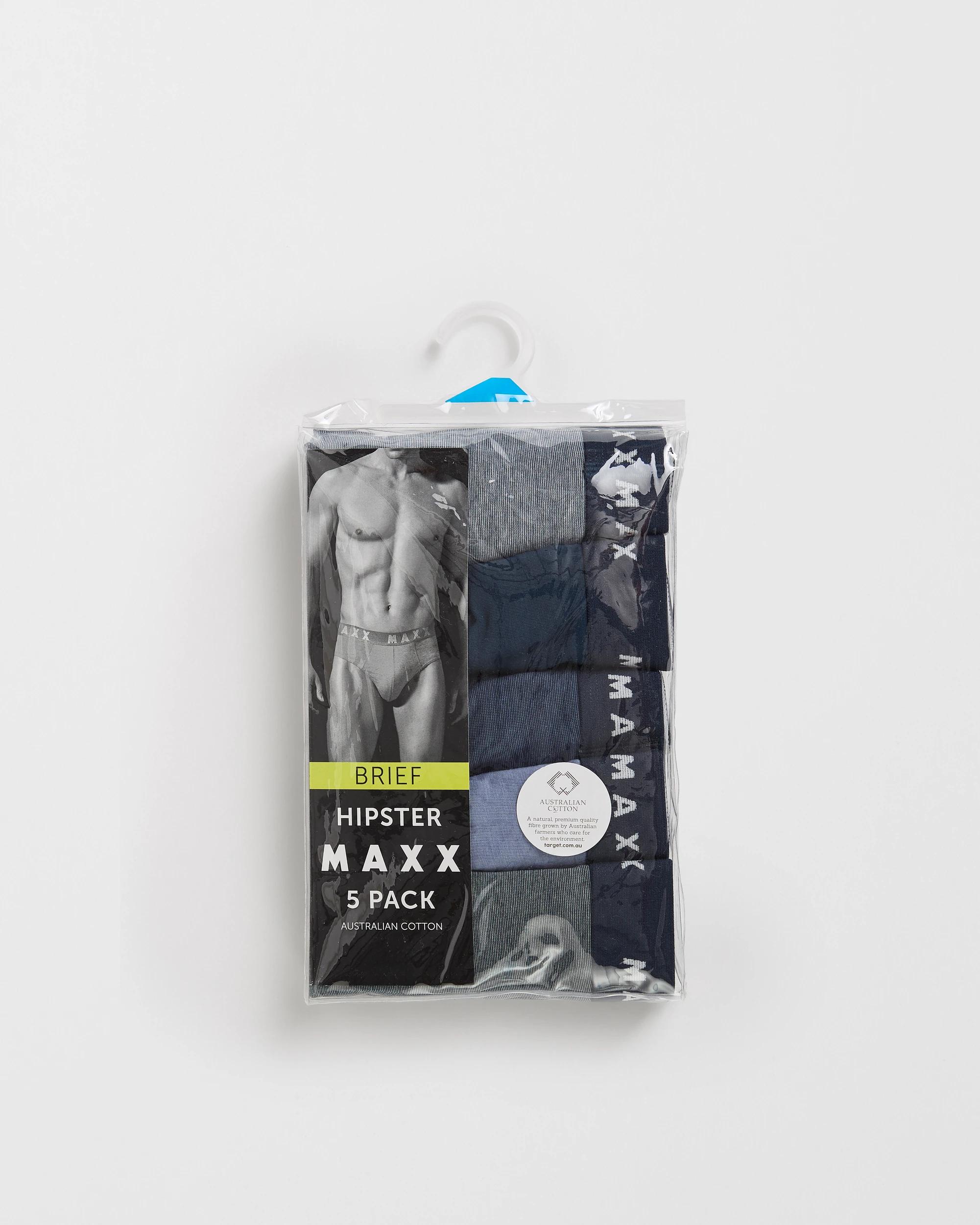 5 Maxx Australian Cotton 5 Pack Hipster Briefs MULTI STRIPE, 5 of 5