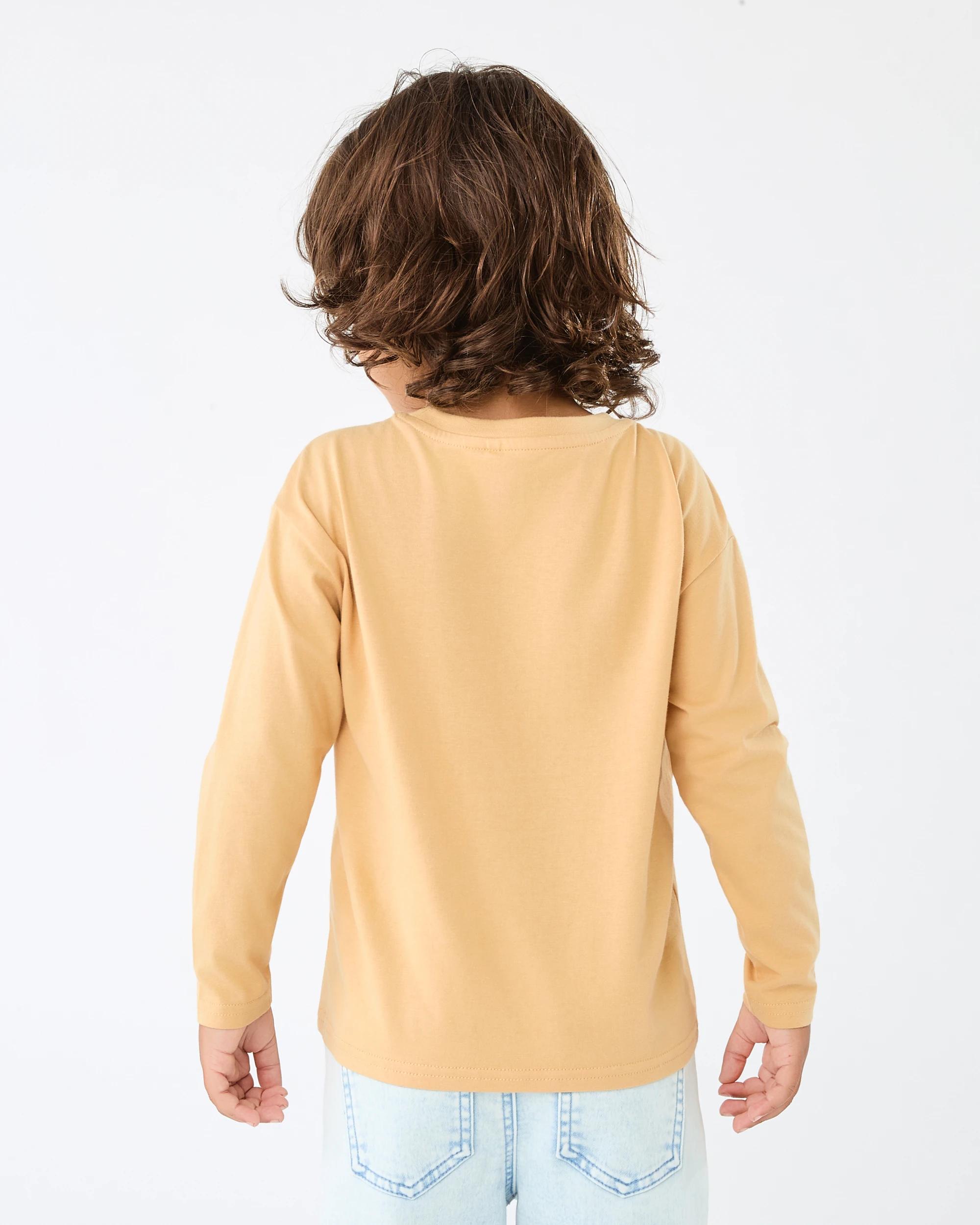 2 Long Sleeve Print T-shirt Yel Dino, 2 of 6