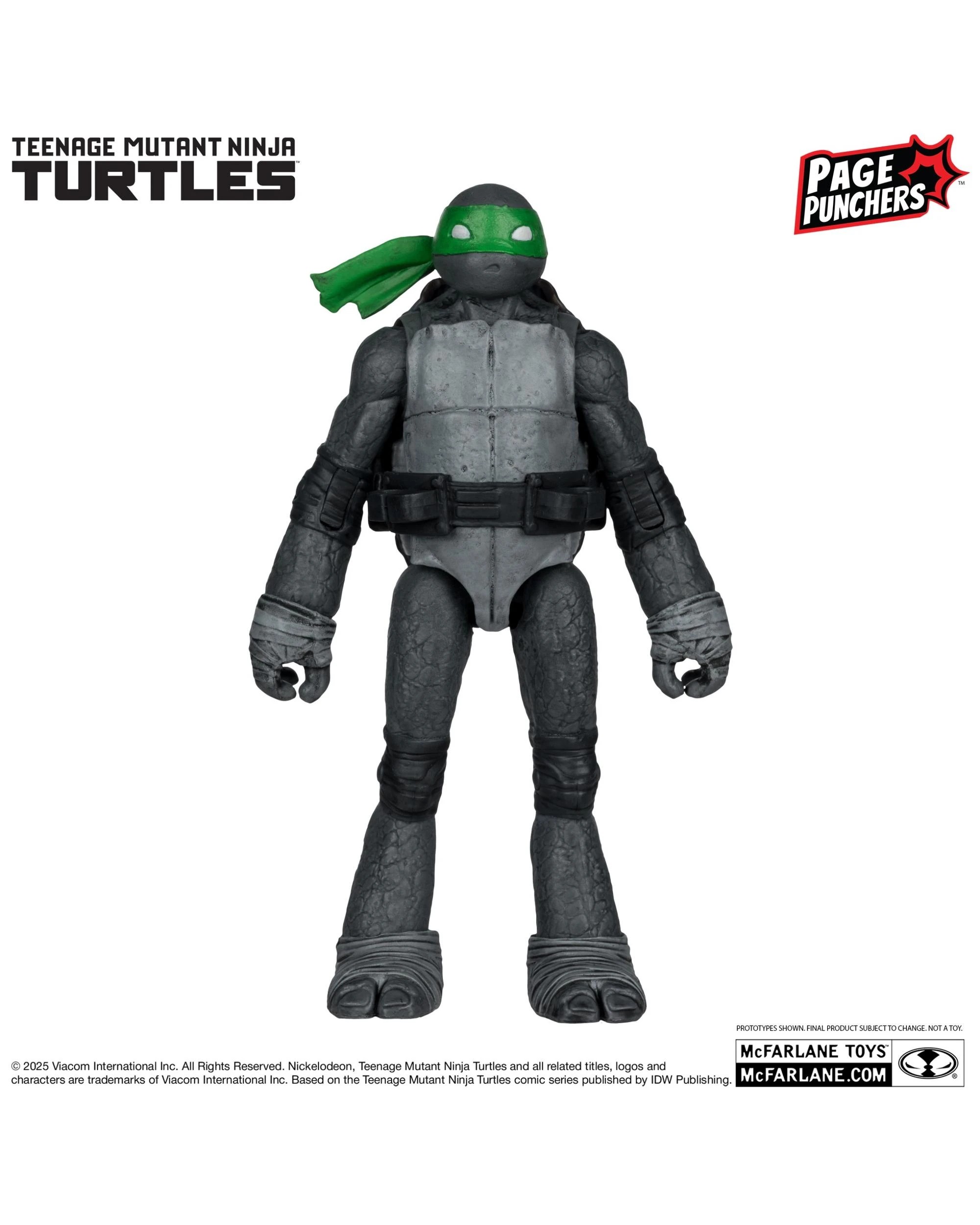 4 Teenage Mutant Ninja Turtles Michelangelo B/W & Green Platinum Edition 5" Figure & Comic, 4 of 8