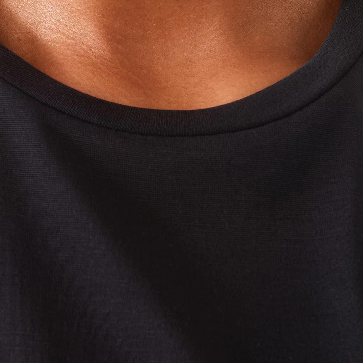 5 Short Sleeve Drape T-shirt Black, 5 of 6