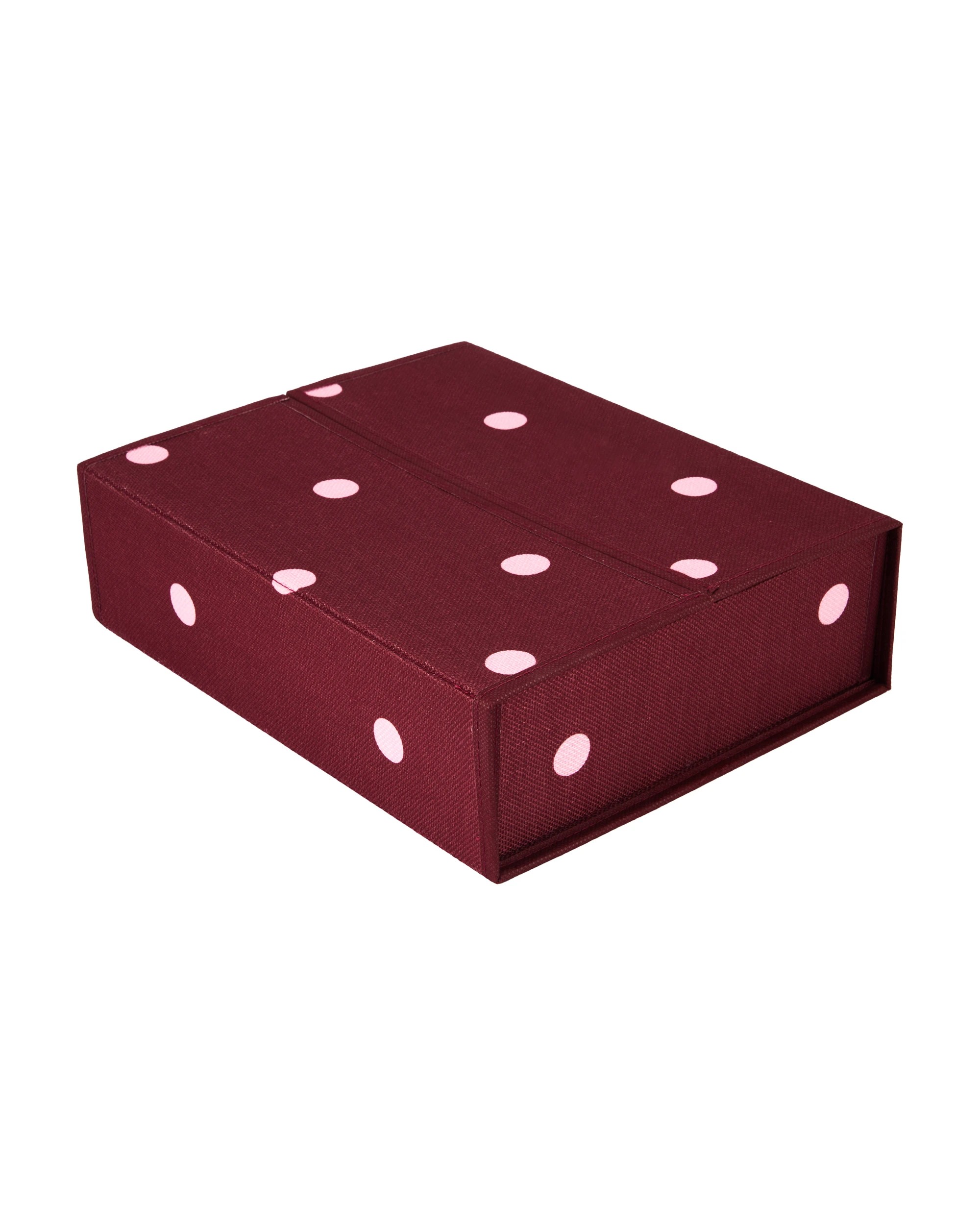 4 Linen Look Bed Box - Polka Dot, 4 of 10